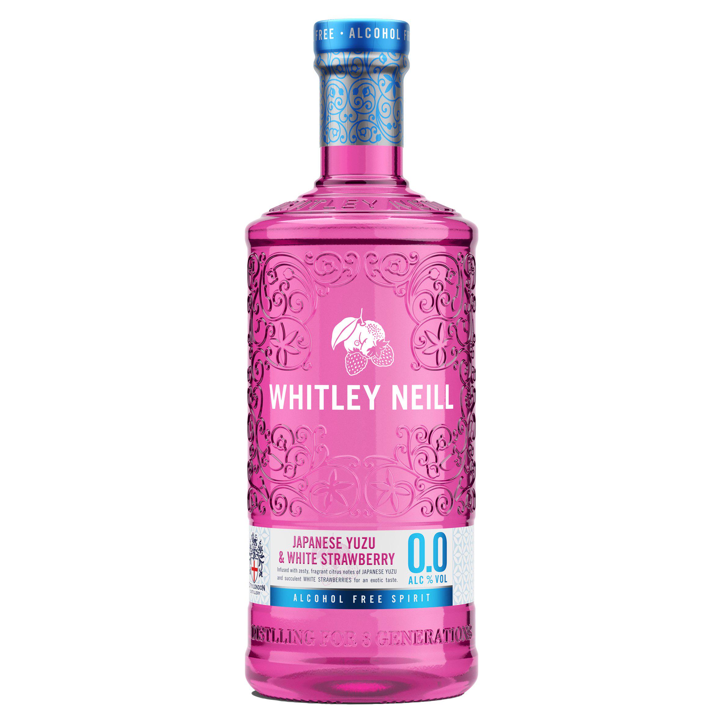 Whitley Neill Japanese Yuzu & White Strawberry 0.0% Alcohol Free Spirit 70cl