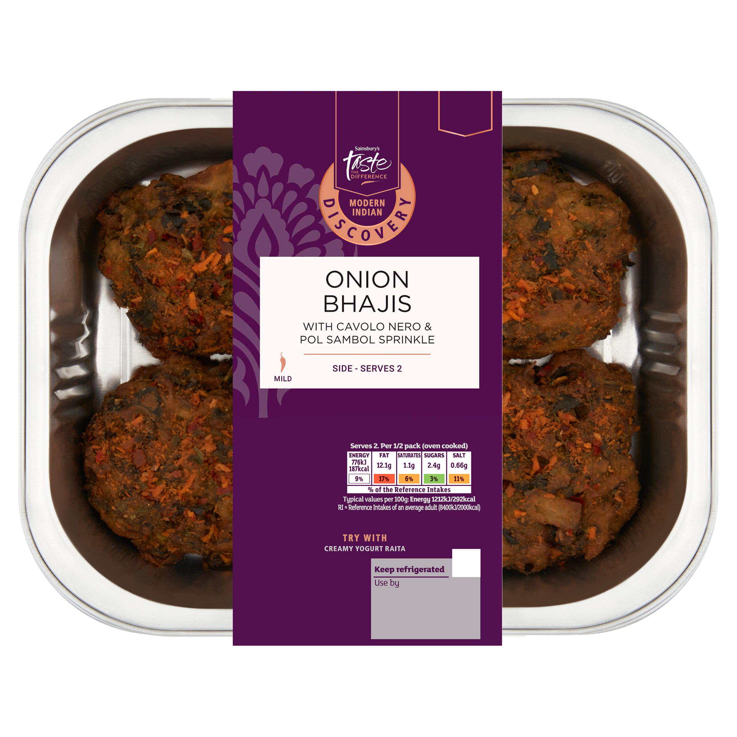 Sainsbury's Discovery 142g Onion Bhajis, Taste the Difference