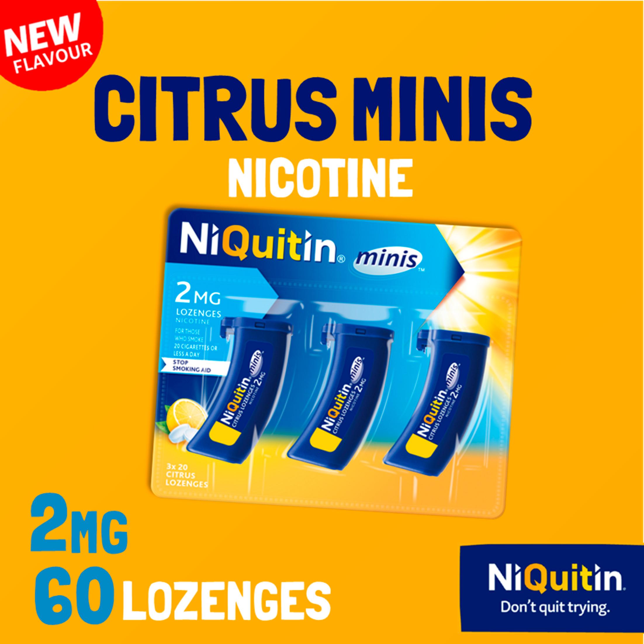 NiQuitin Mini Citrus Lozenges Nicotine 2mg thumbnail 2
