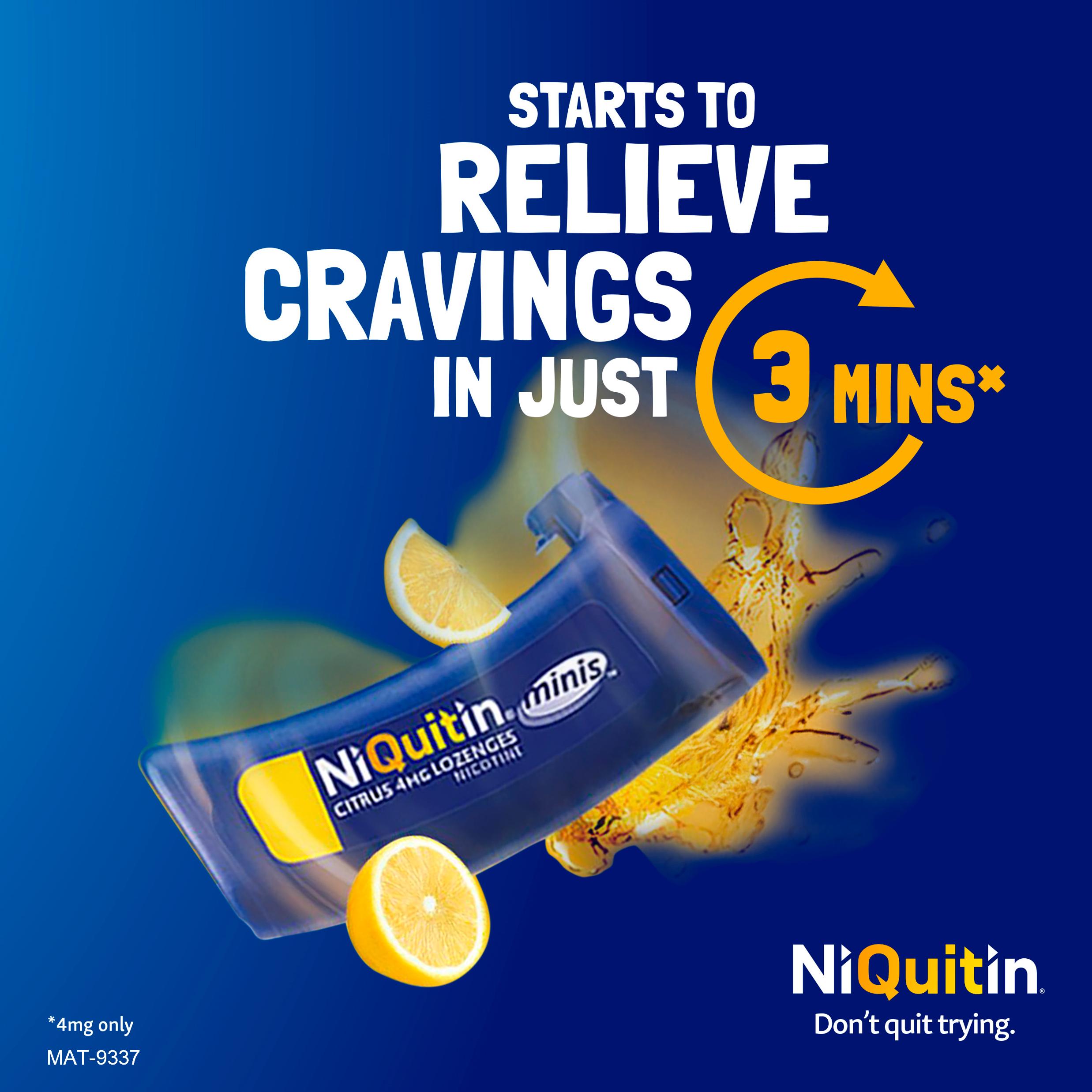 NiQuitin Mini Citrus Lozenges Nicotine 2mg thumbnail 3