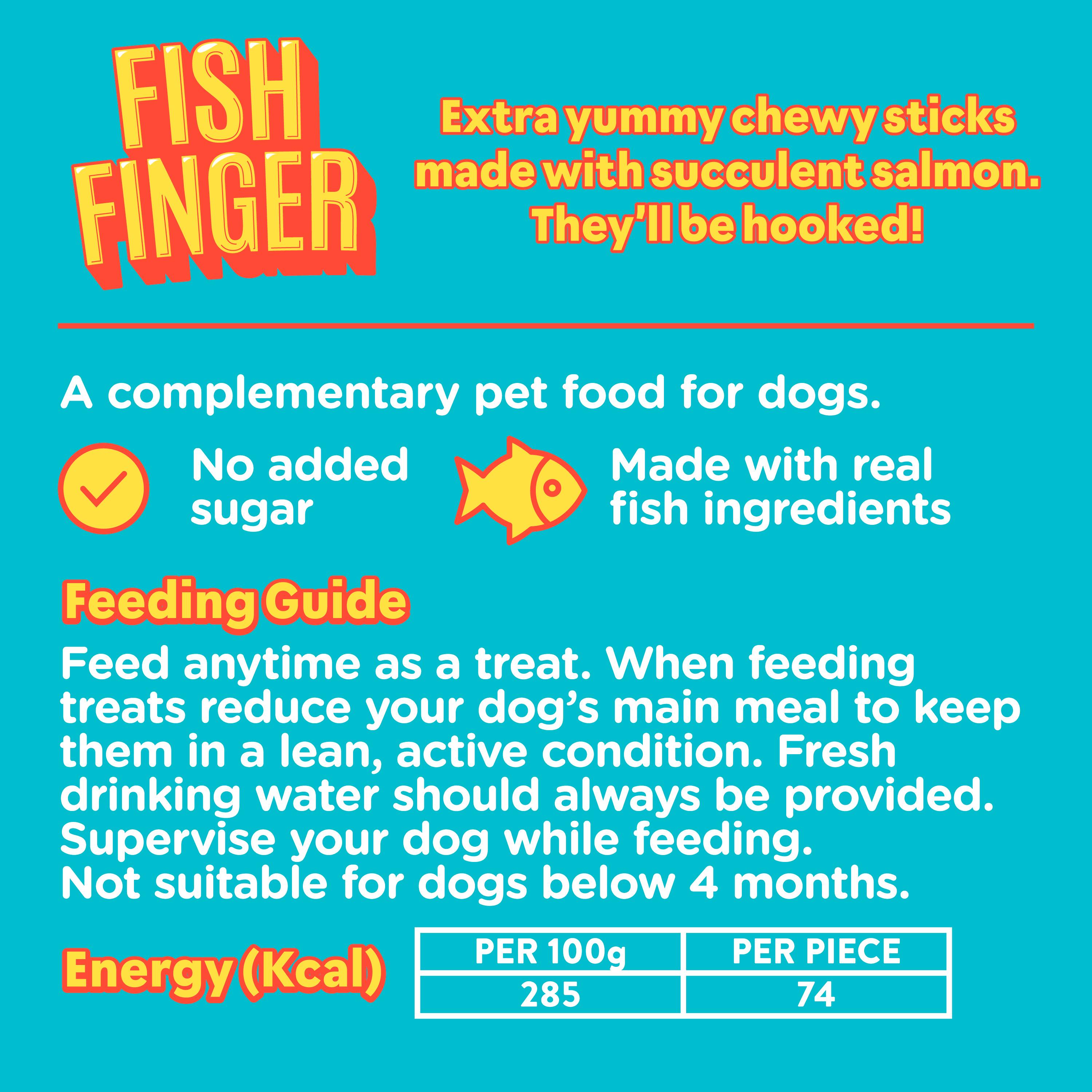 Wagg Chews Fish Fingers Sticks Dog Treats 130g thumbnail 4