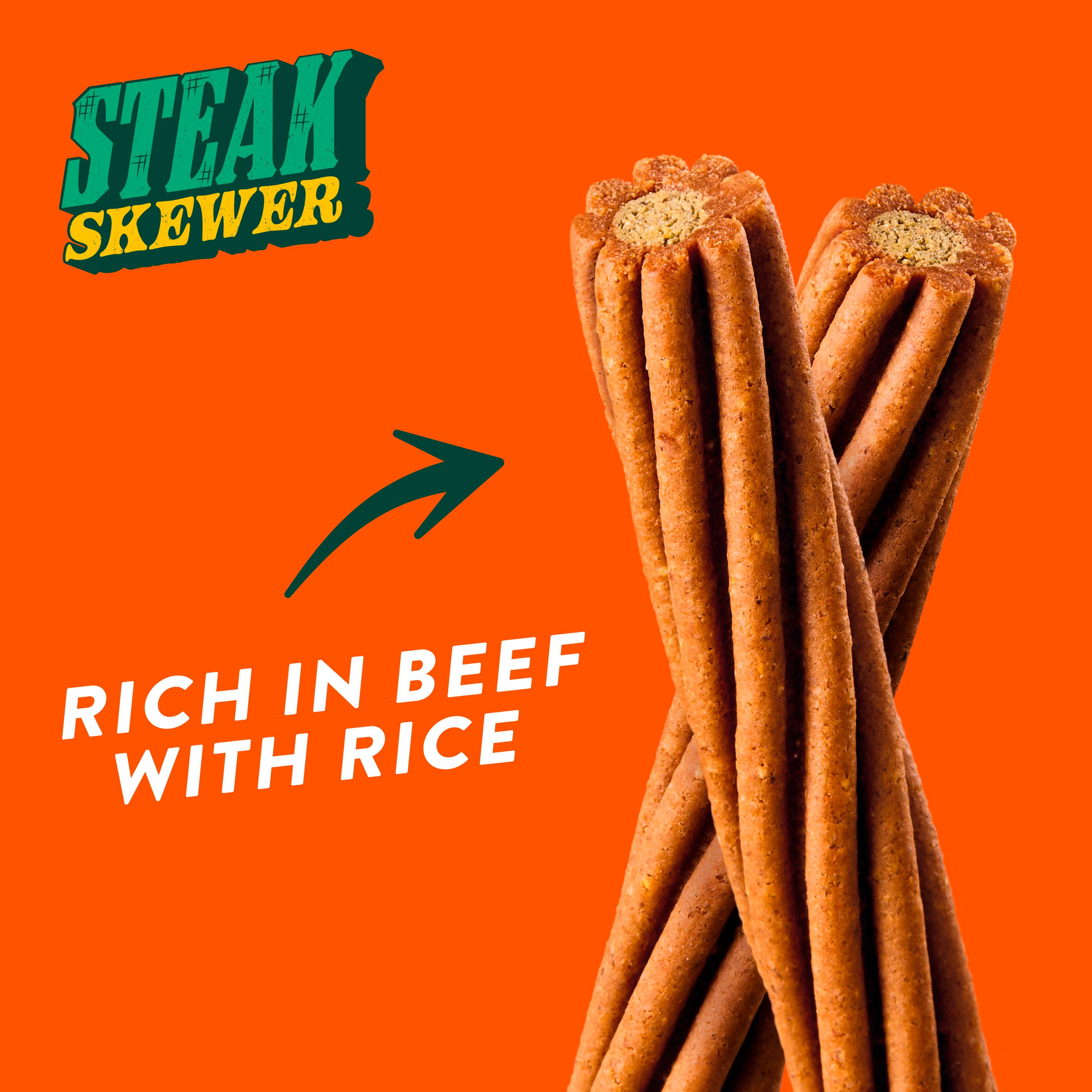 Wagg Chews Steak Skewer Twists Dog Treats 110g thumbnail 3