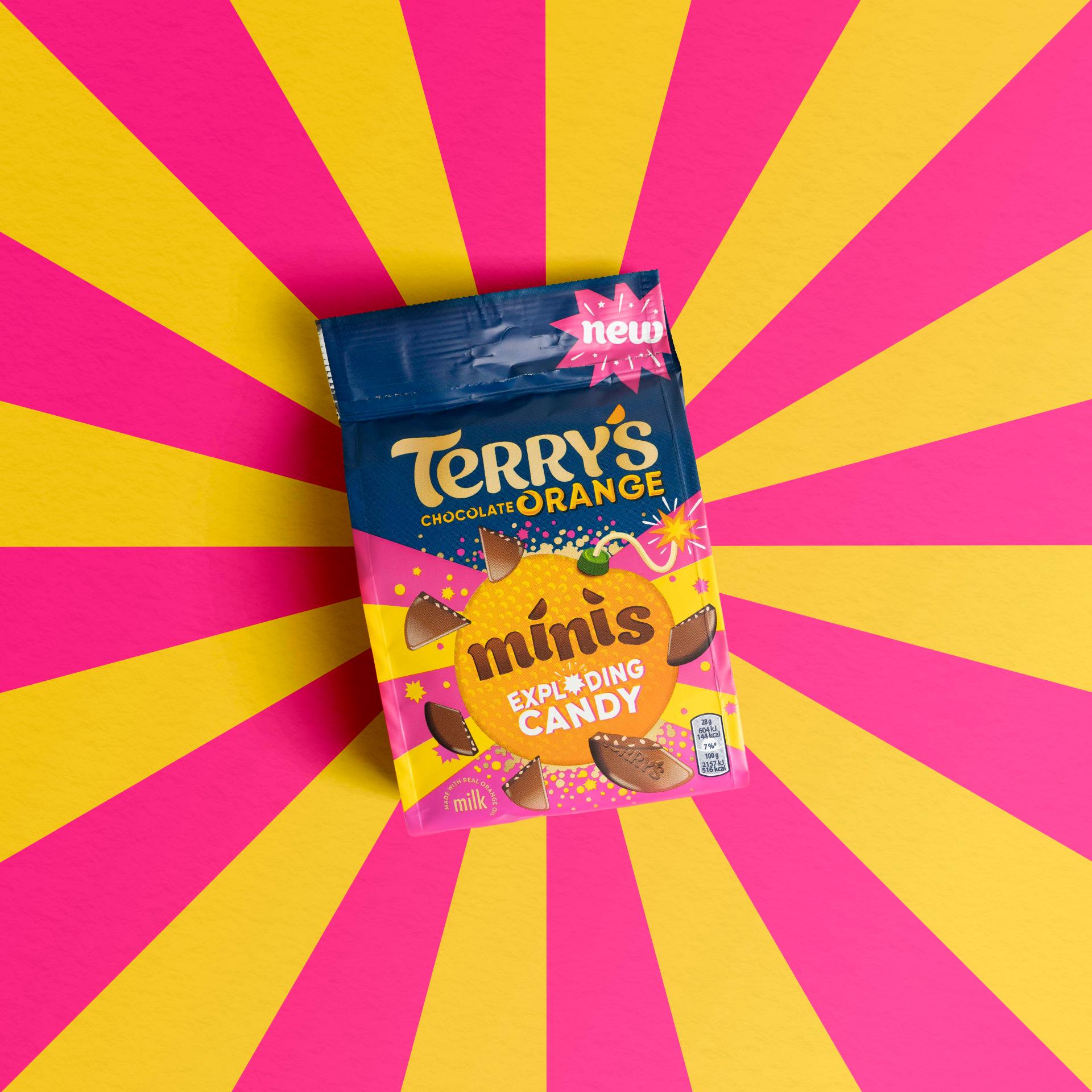 Terry's Chocolate Orange Exploding Candy Minis 105g thumbnail 2