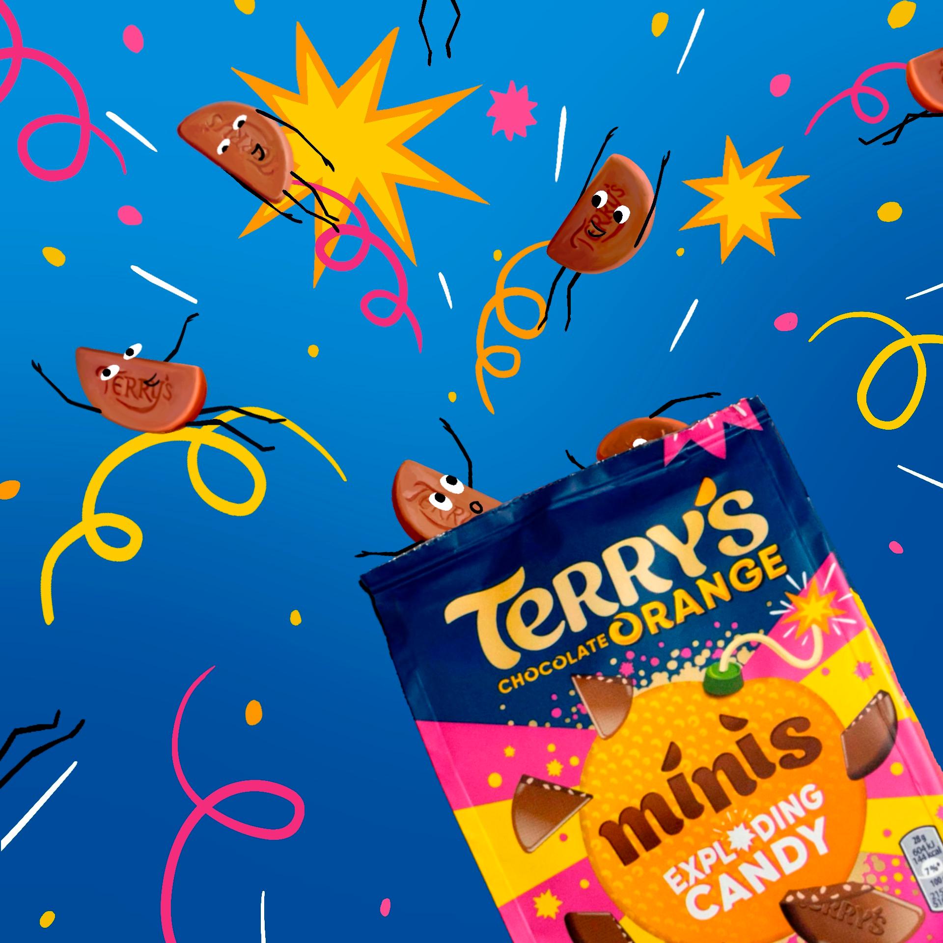 Terry's Chocolate Orange Exploding Candy Minis 105g thumbnail 3