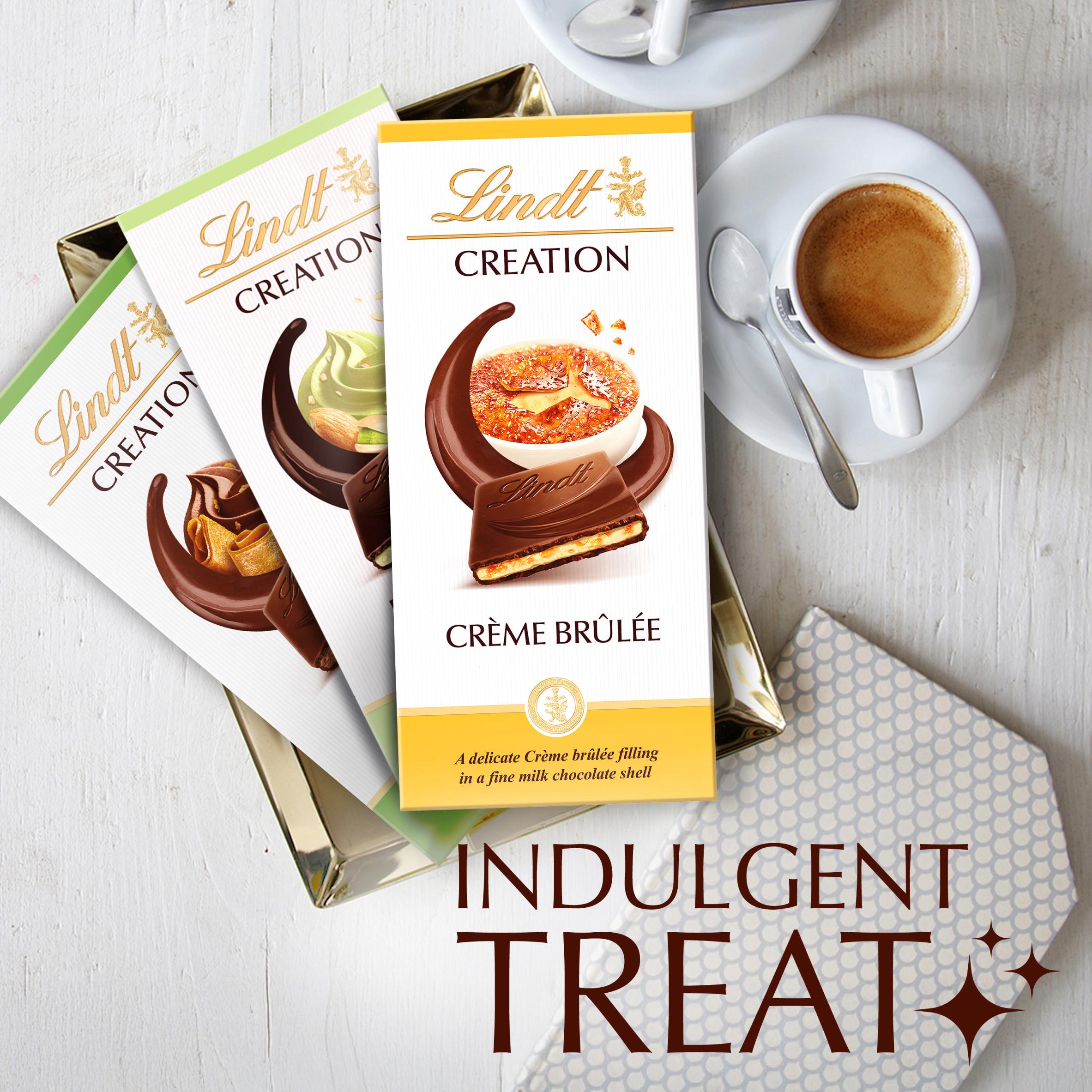 Lindt Creation Crème Brûlée Chocolate Bar 150g thumbnail 3