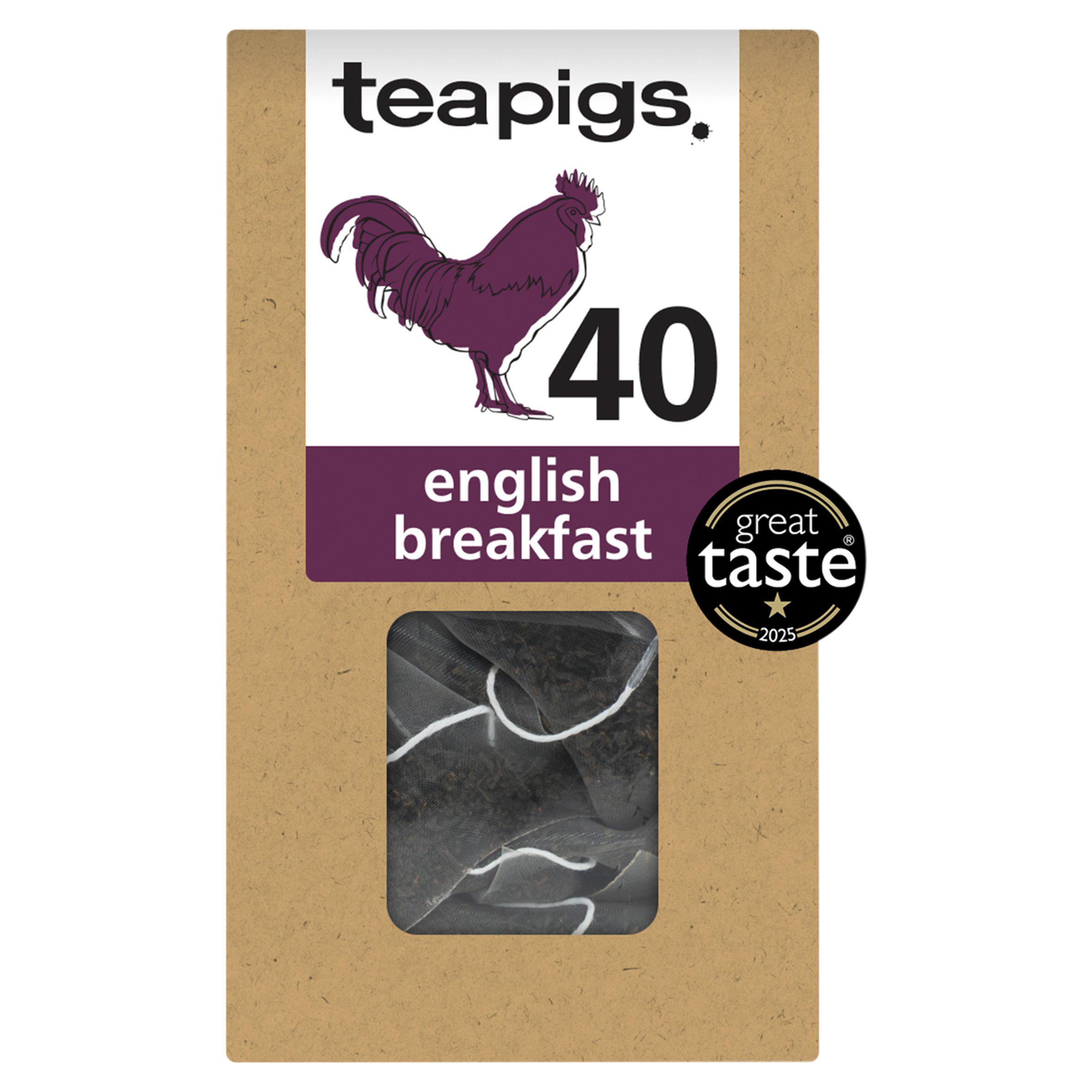 Teapigs English Breakfast Tea Temples x40 132g