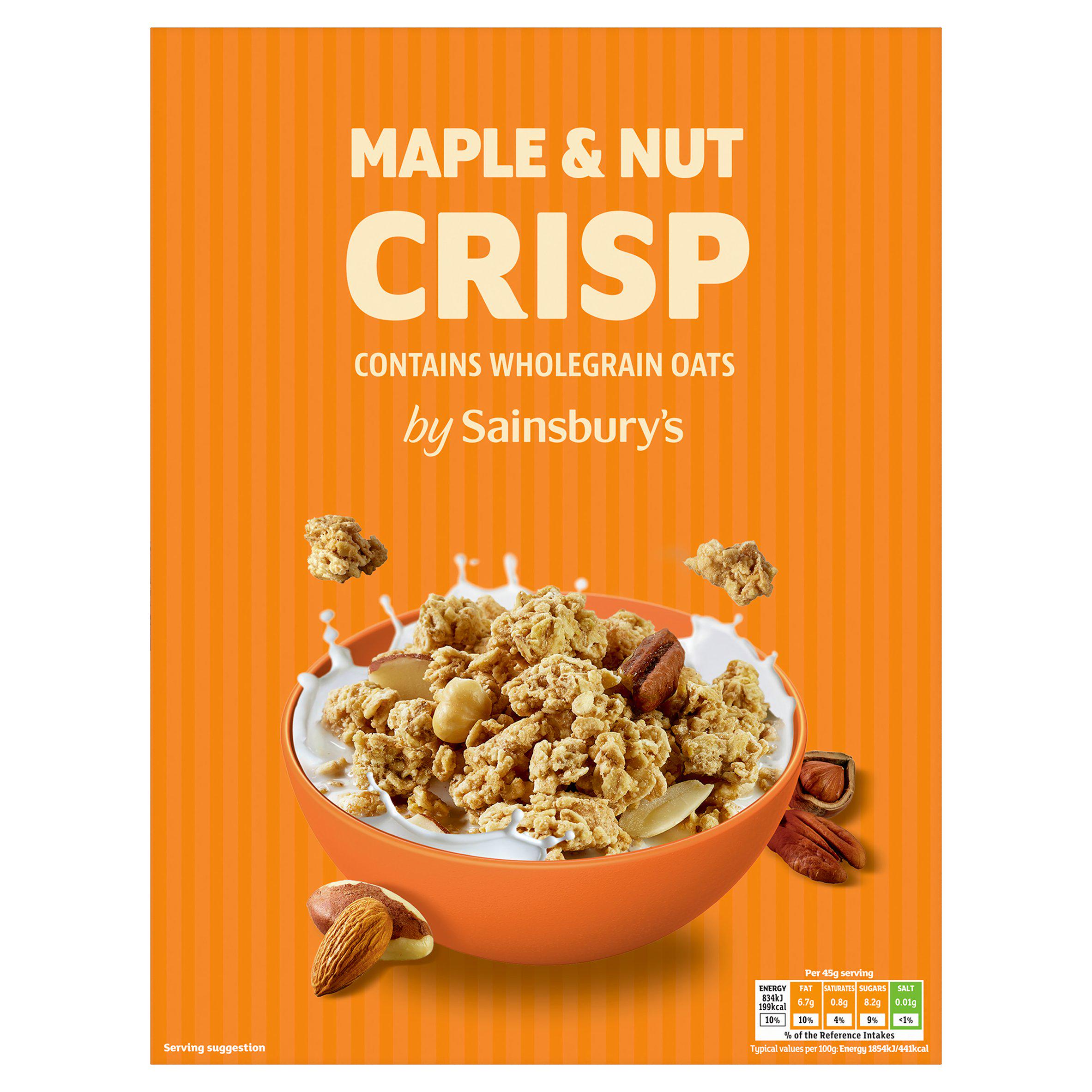 Sainsbury's Maple & Nut Crisp 500g
