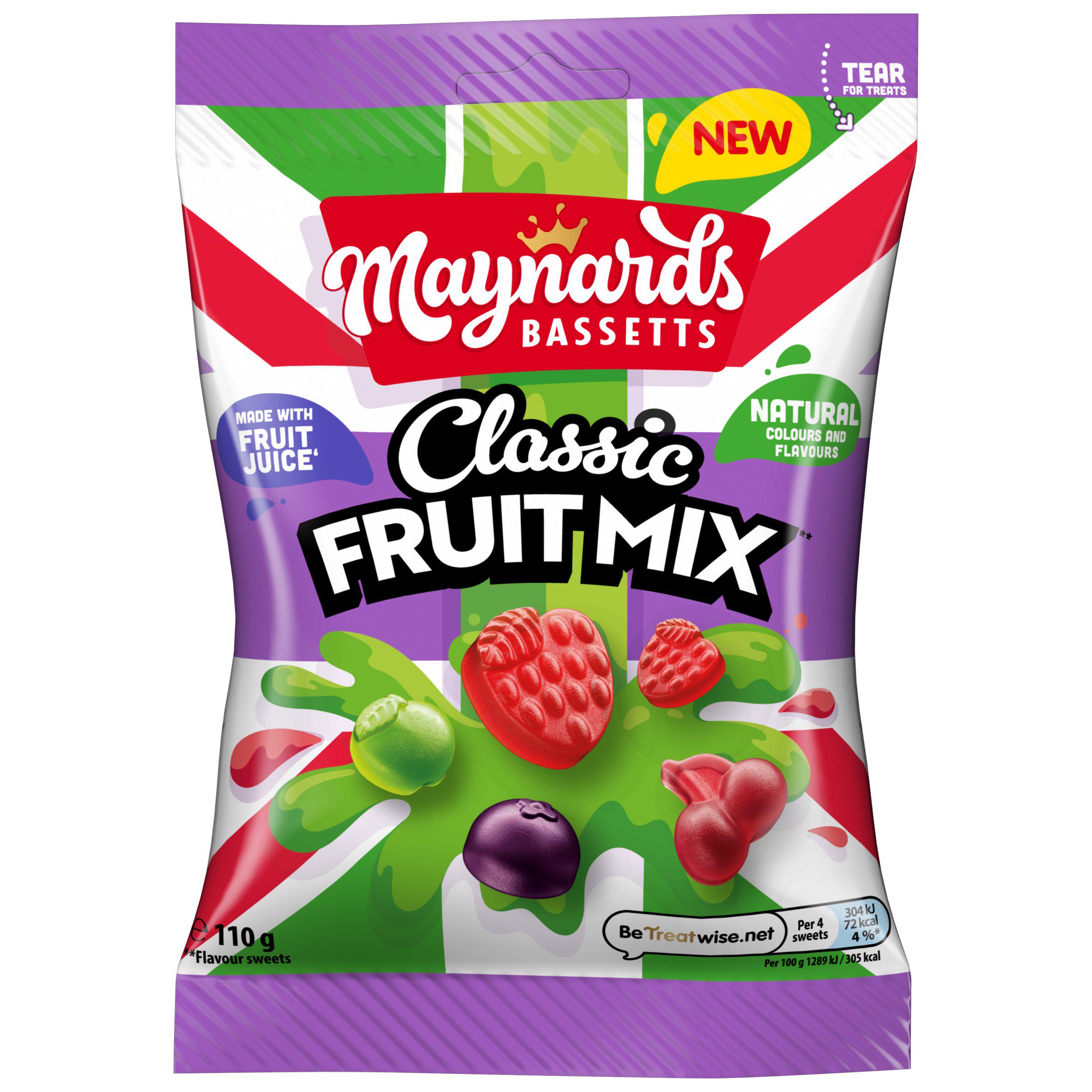 Classic Fruit Mix Candy Sweets Sharing Bag 110 g