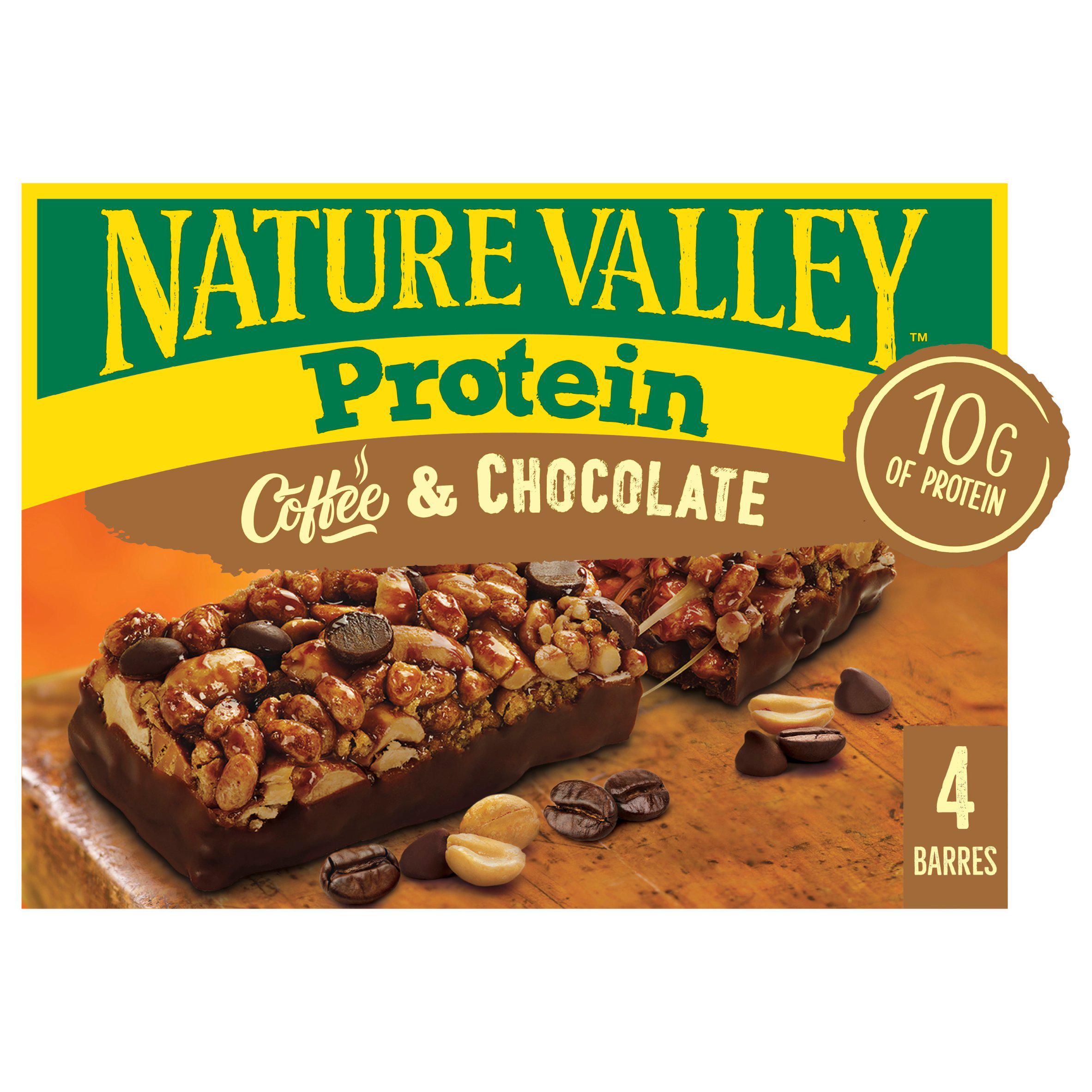 Nature Valley Protein Coffee & Chocolate Cereal Bars, Limited Edition 4 x 40g