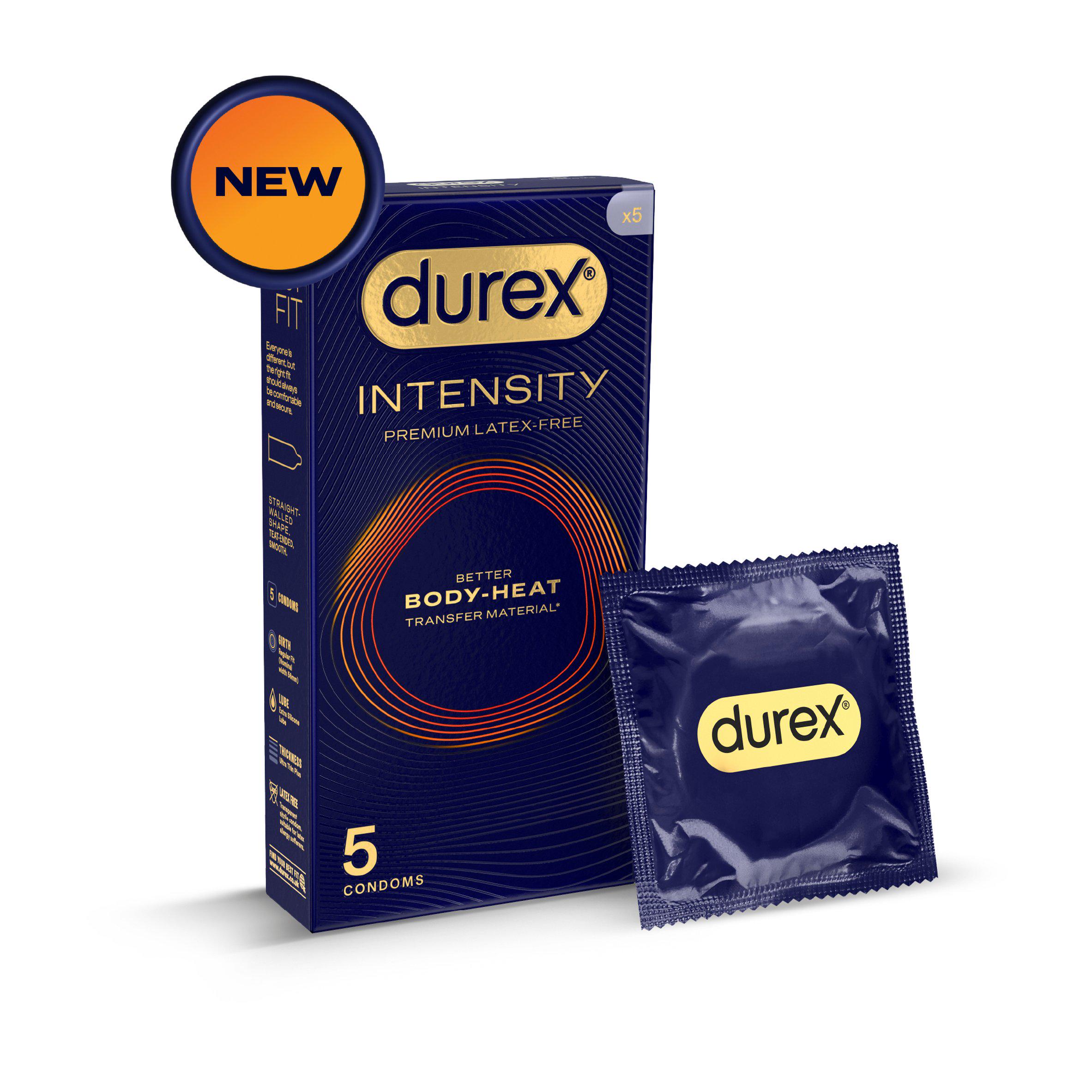 Durex Intensity Premium Latex-Free Condoms 5s