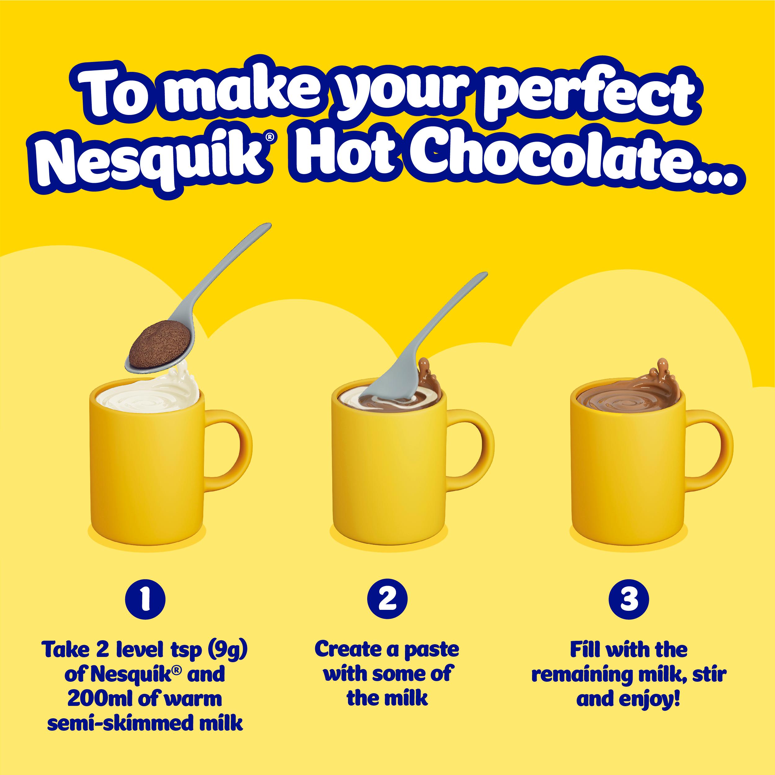 Nesquik Hot Chocolate Powder Tin 400g thumbnail 2