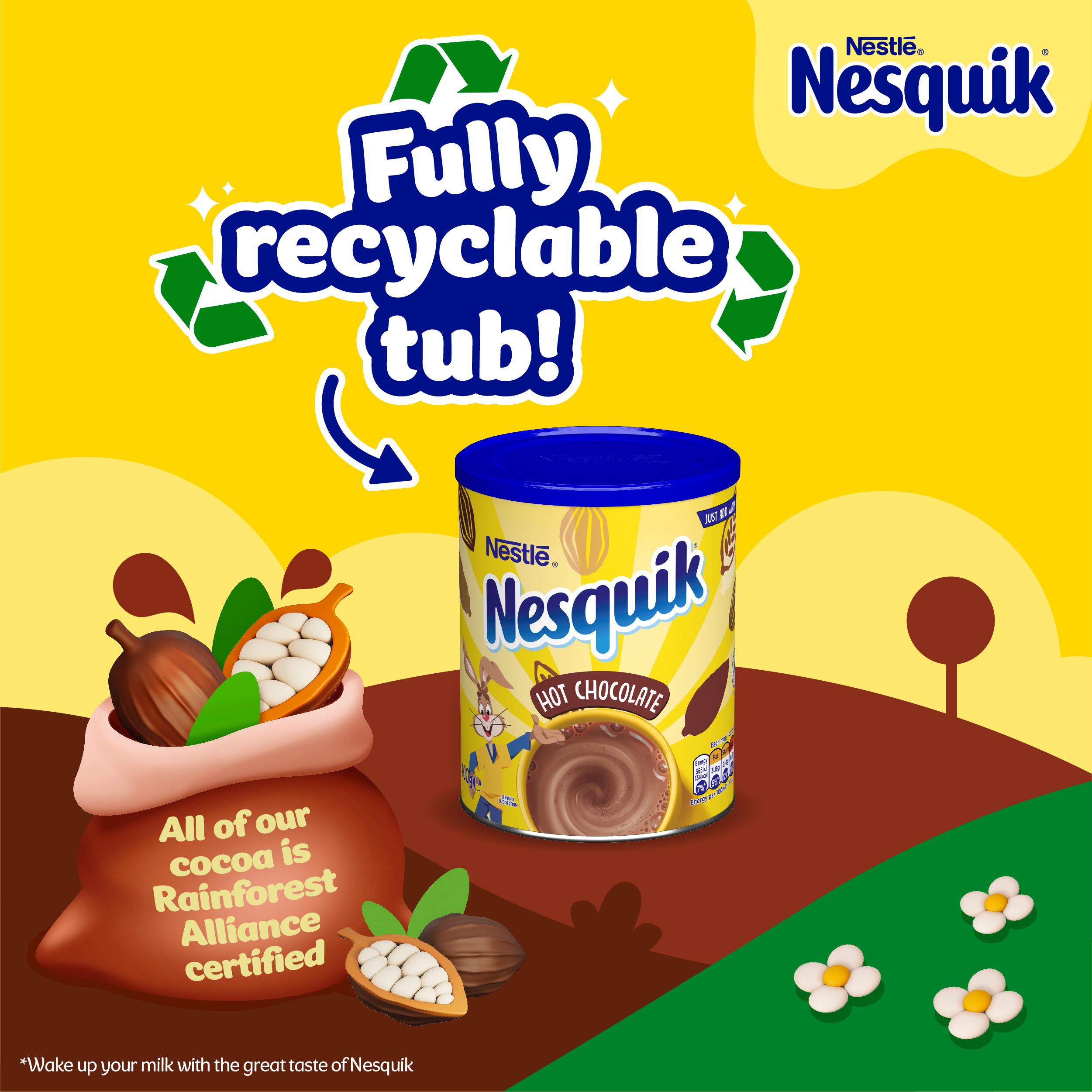 Nesquik Hot Chocolate Powder Tin 400g thumbnail 4