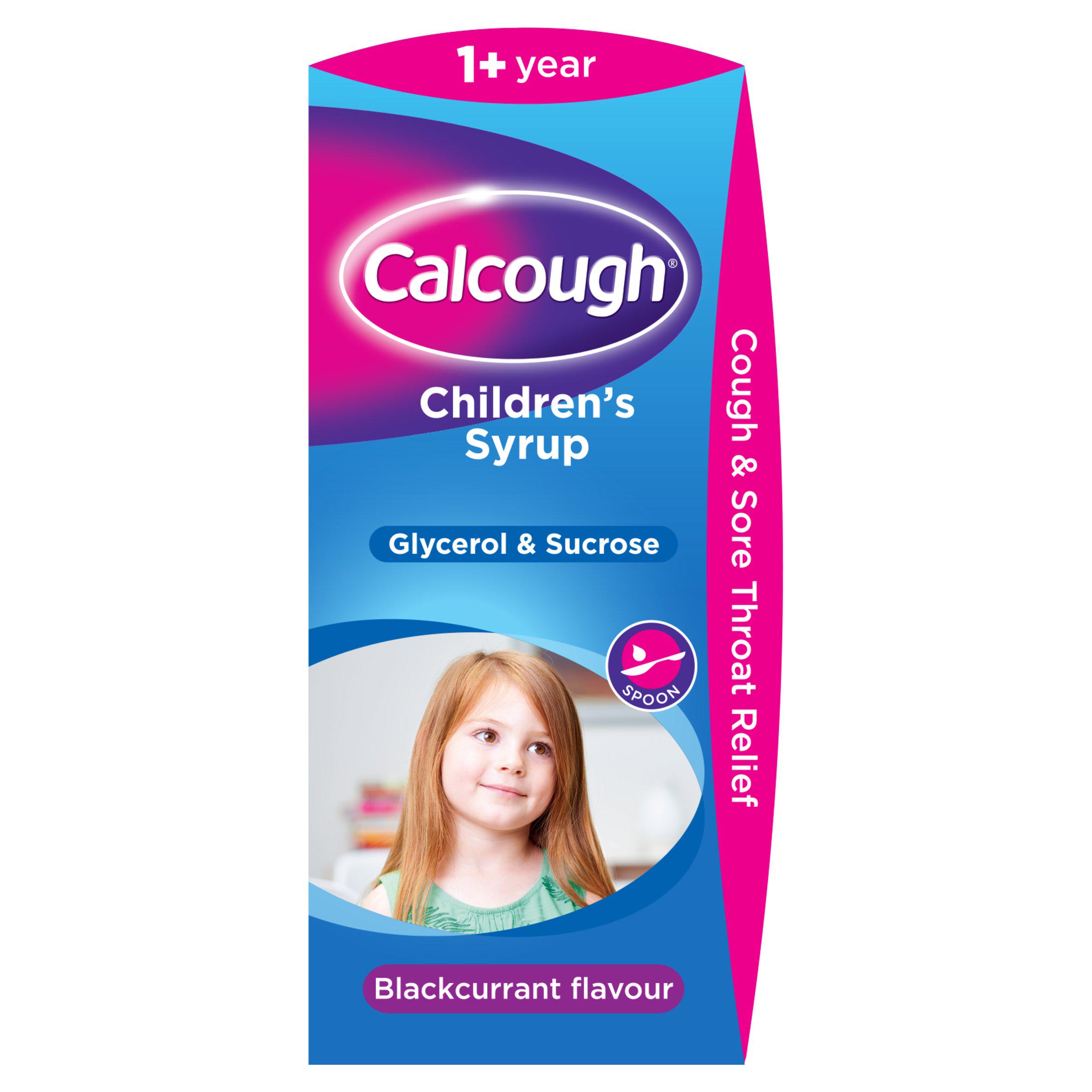 Calcough Children's Syrup Blackcurrant Flavour