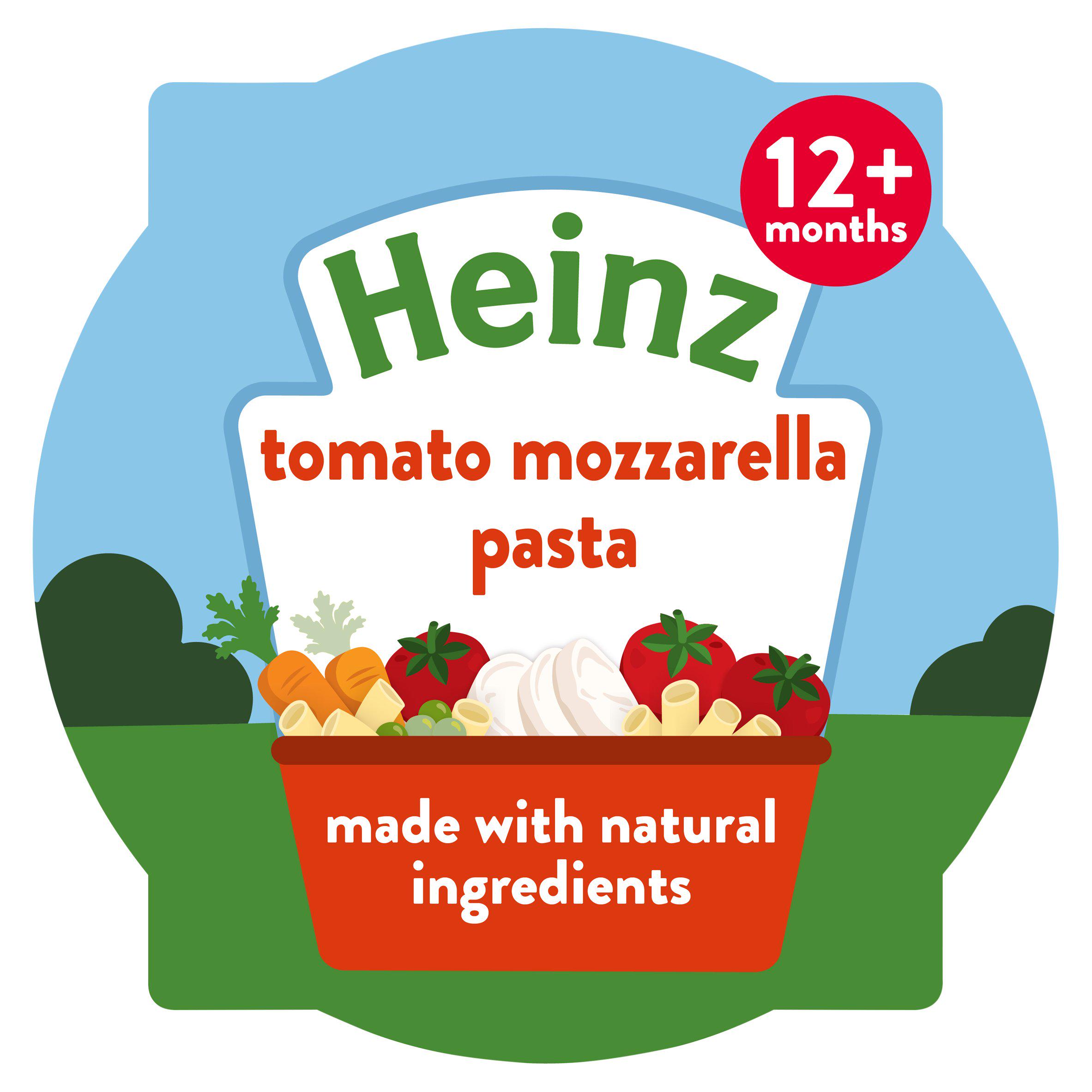 Heinz By Nature Tomato Mozzarella Pasta Baby Food Tray 12+ Months 200g