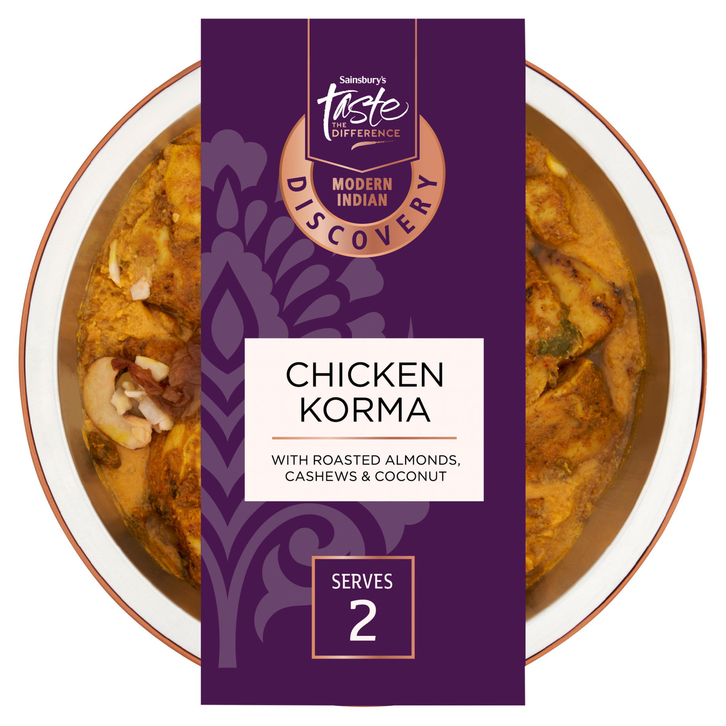 Sainsbury's Discovery 400g Chicken Korma, Taste the Difference