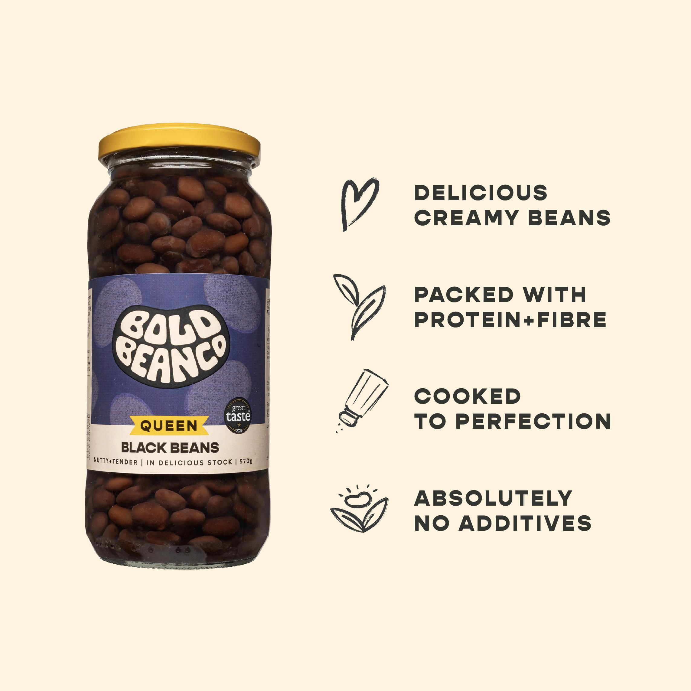 Bold Bean Co Queen Black Beans 570g thumbnail 3