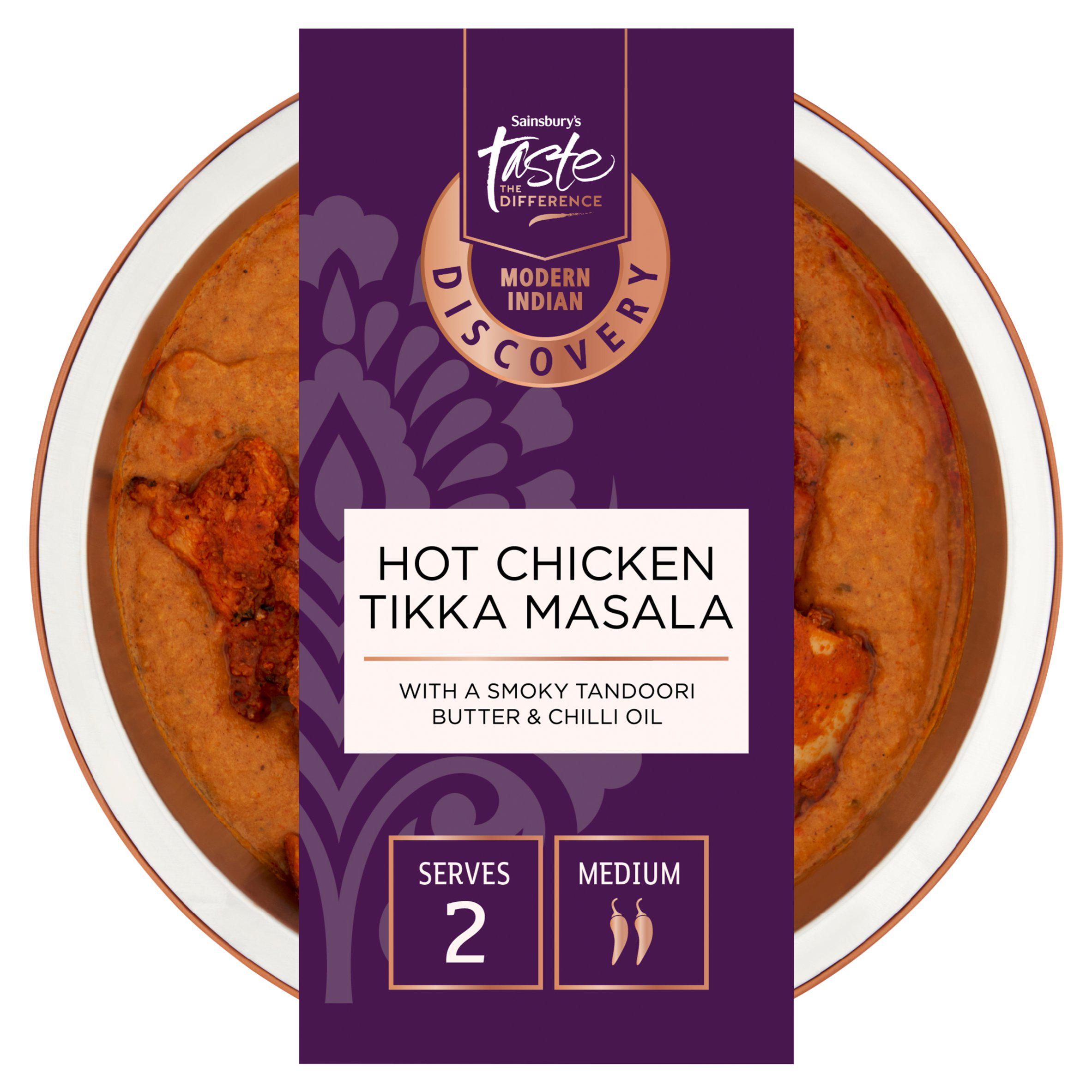 Sainsbury's Discovery 400g Hot Chicken Tikka Masala, Taste the Difference