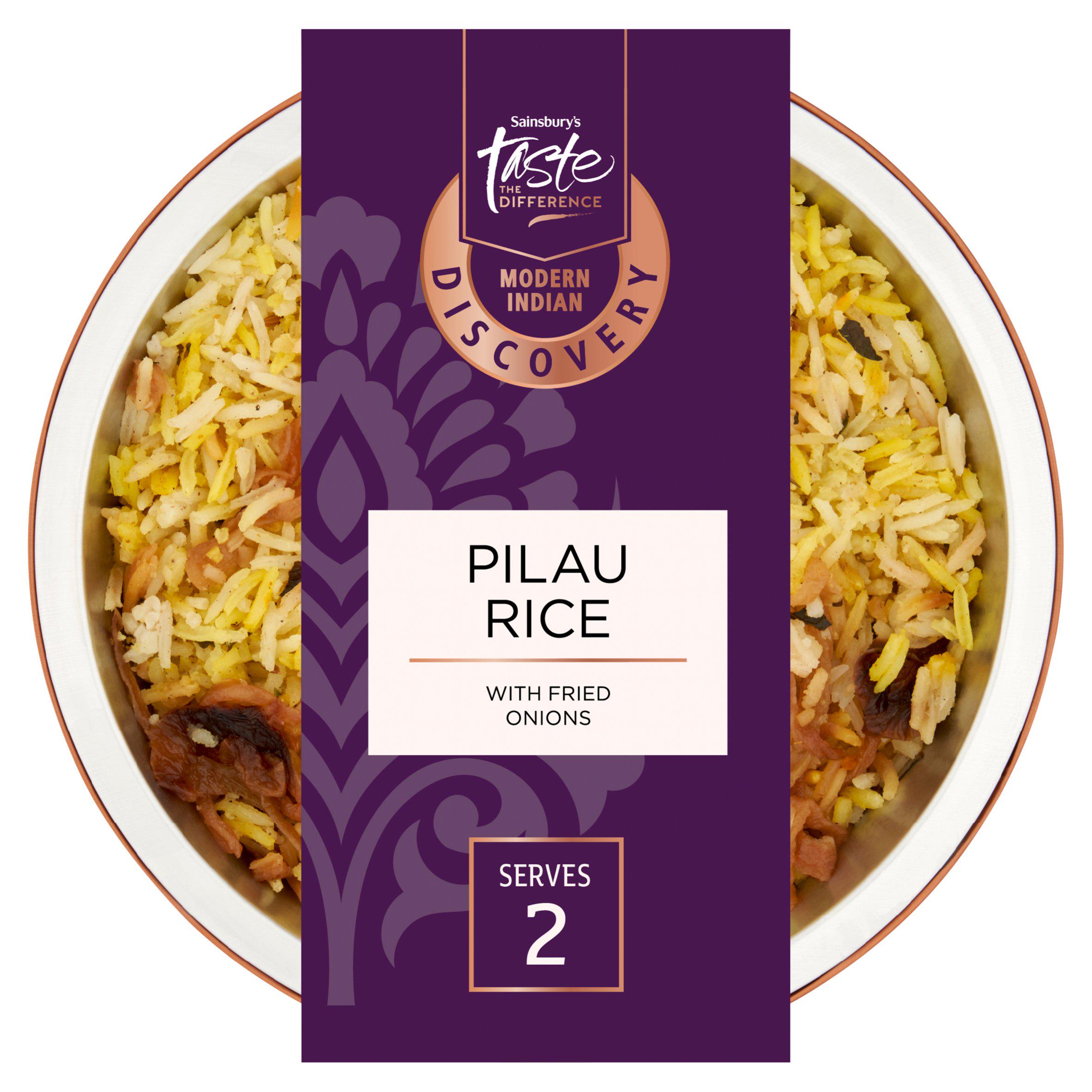 Sainsbury's Discovery 300g Pilau Rice with Fried Onions, Taste the Difference