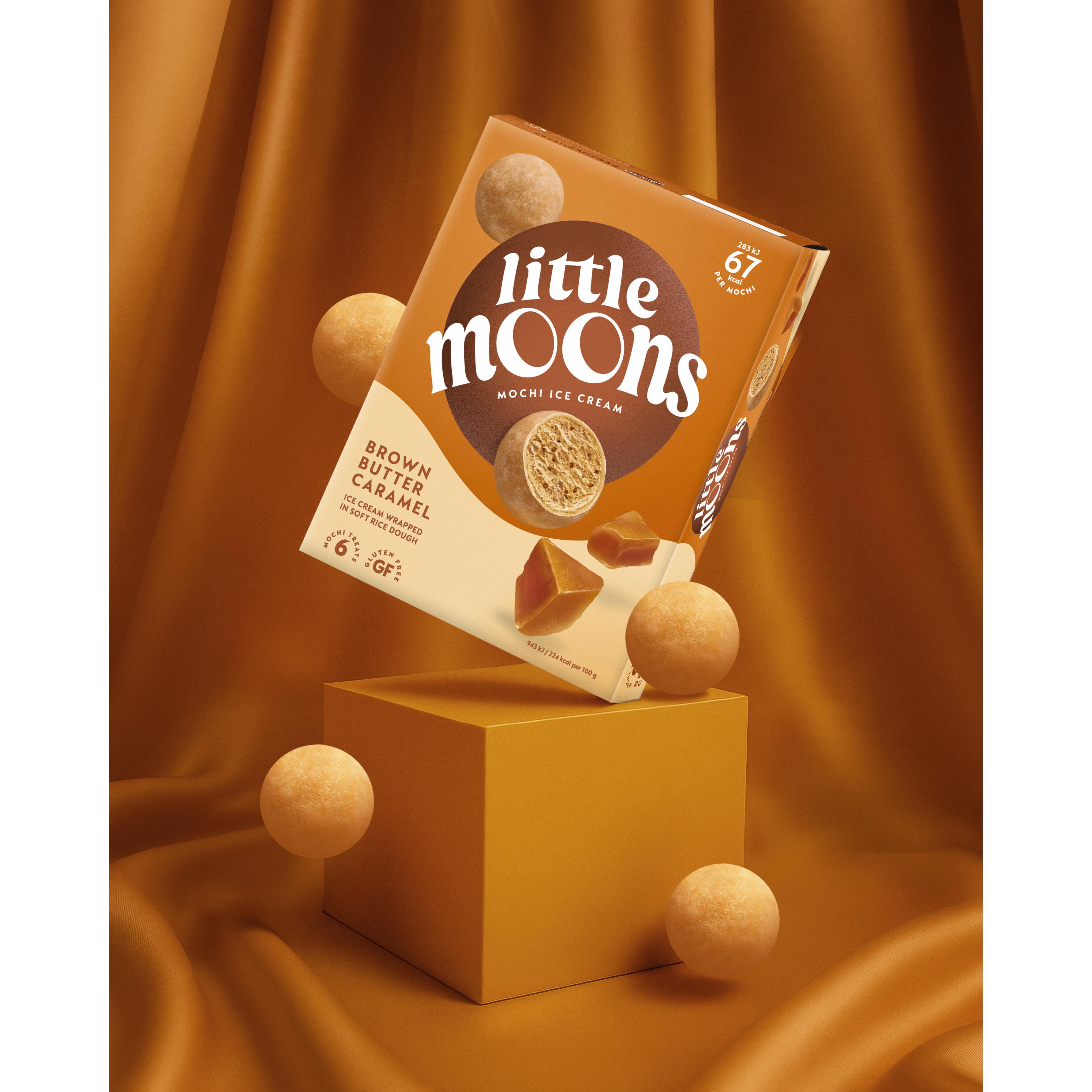Little Moons Brown Butter Caramel Mochi Ice Cream 6 x 30g thumbnail 2