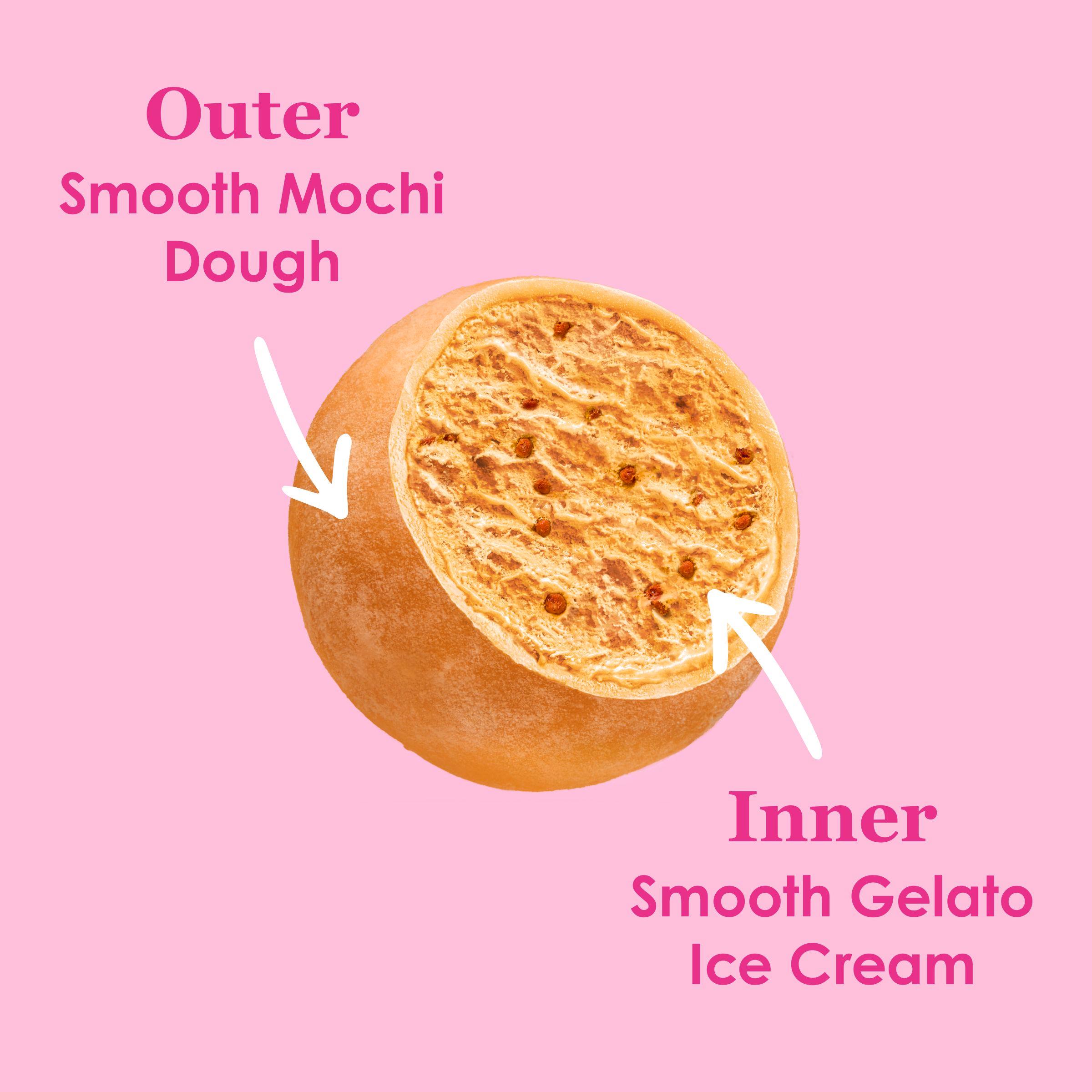 Little Moons Brown Butter Caramel Mochi Ice Cream 6 x 30g thumbnail 3