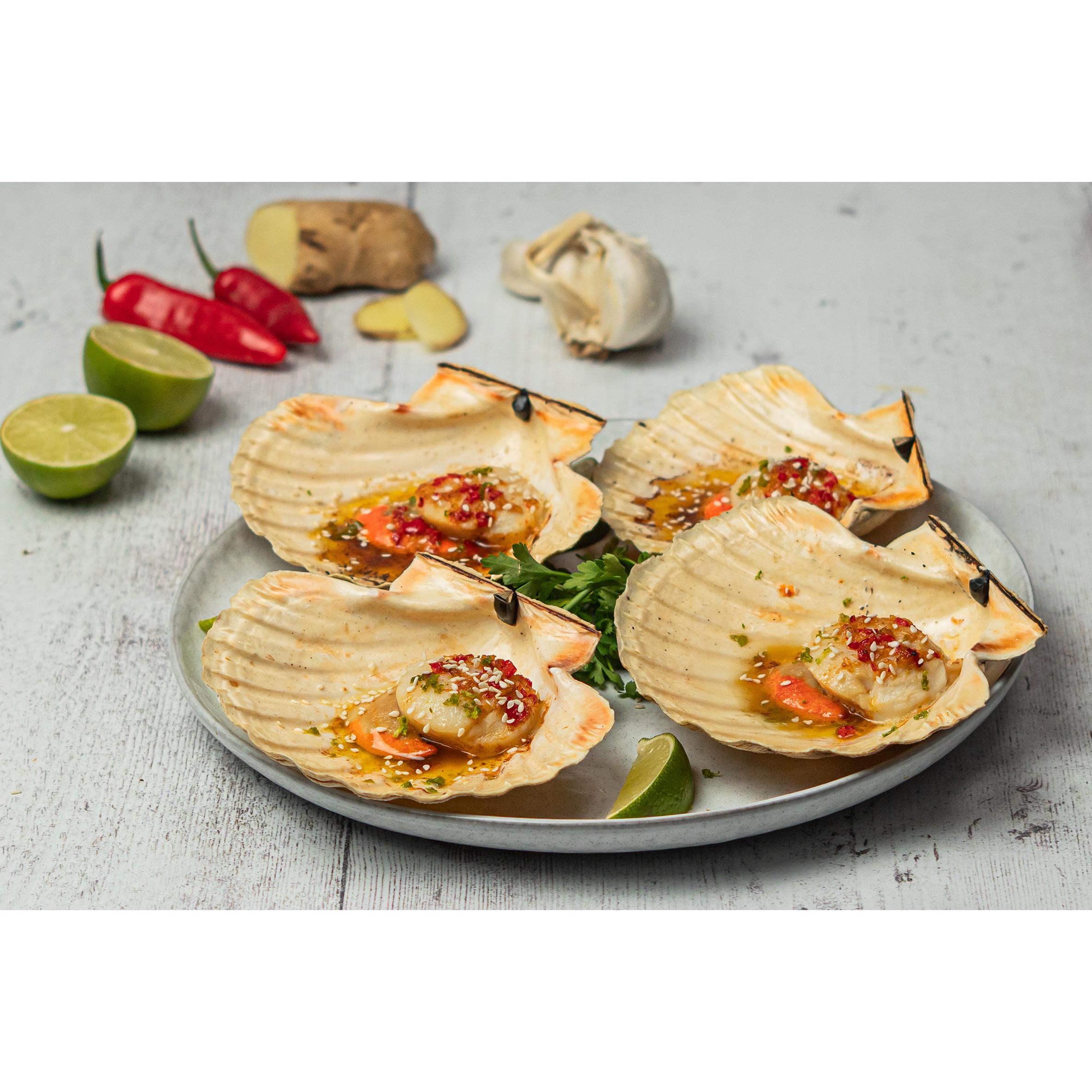 Sound Seafood Half Shell British King Scallops x6 475g thumbnail 2
