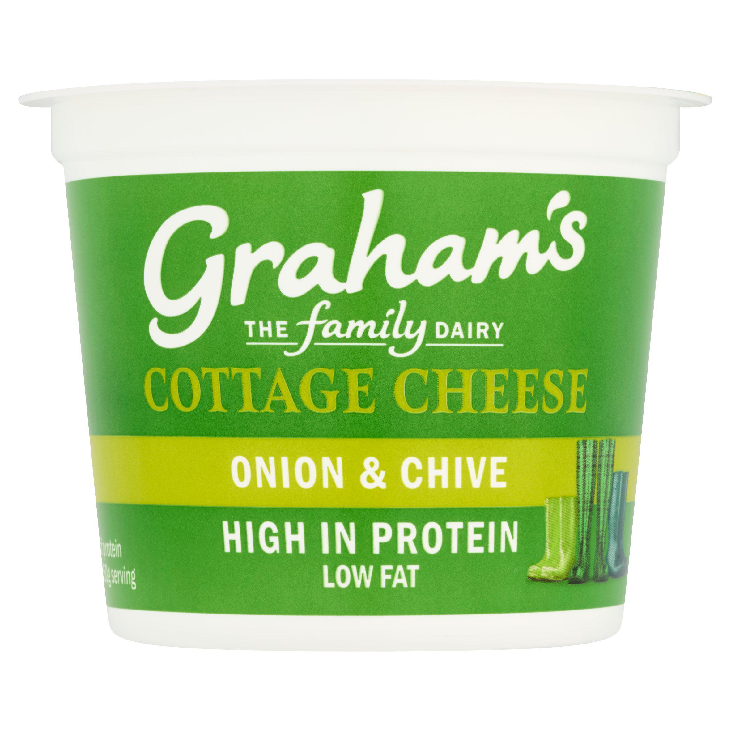 Graham's the Family Dairy Cottage Cheese Onion & Chive 300g