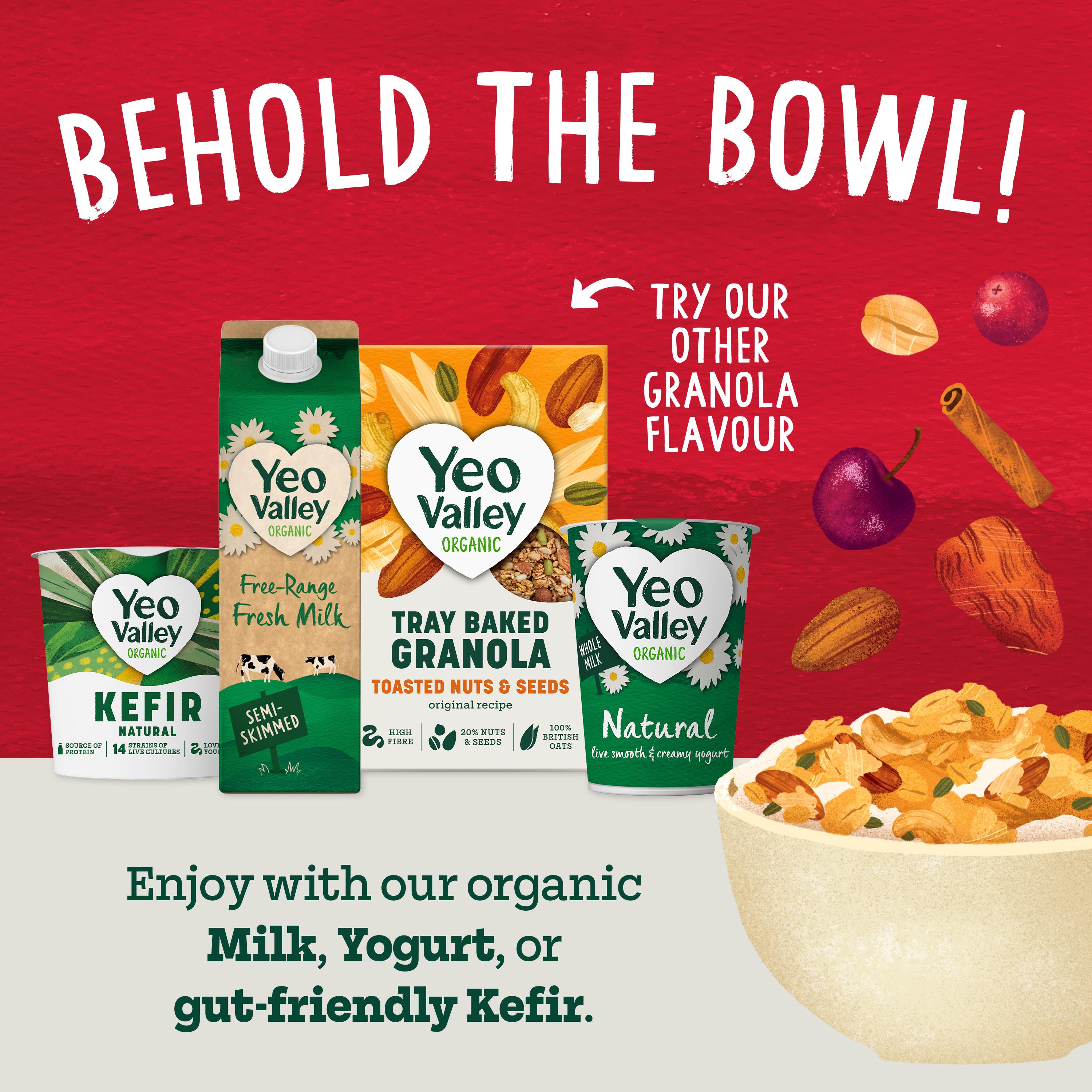 Yeo Valley Organic Tray Baked Granola Berry & Cherry 360g thumbnail 4