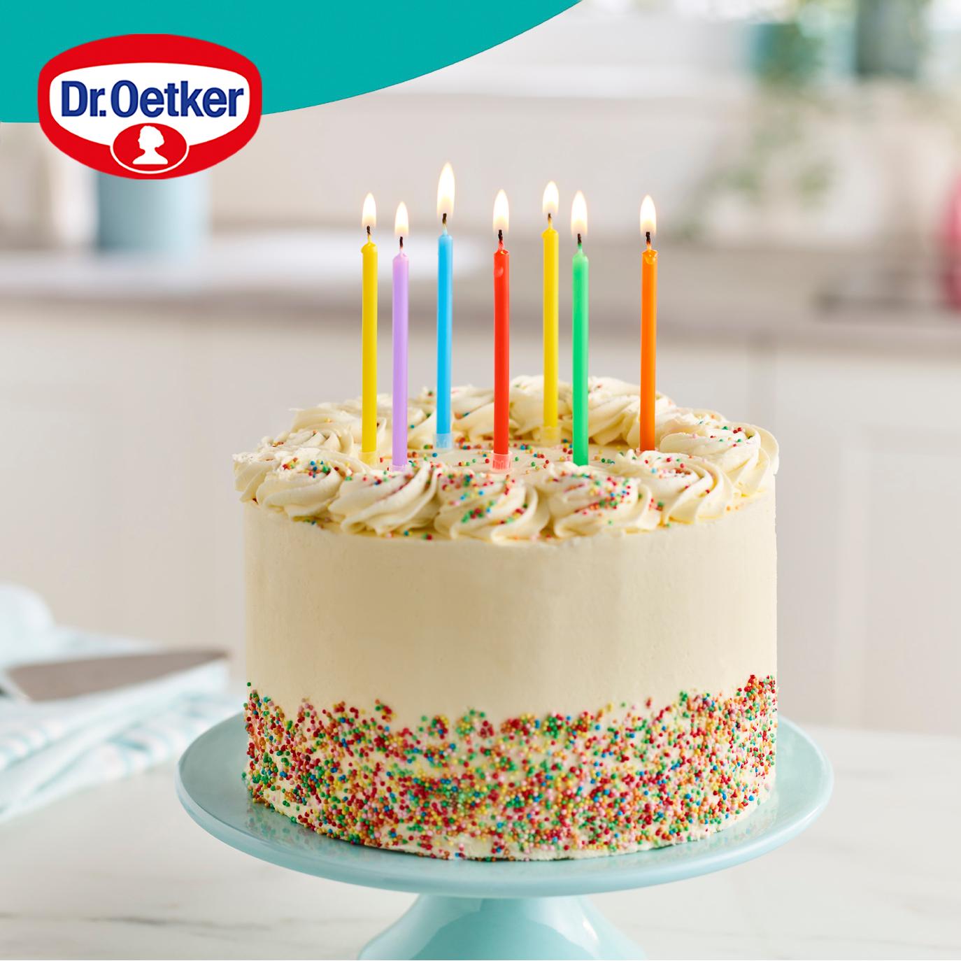 Dr. Oetker Rainbow Birthday Candles x12 thumbnail 2