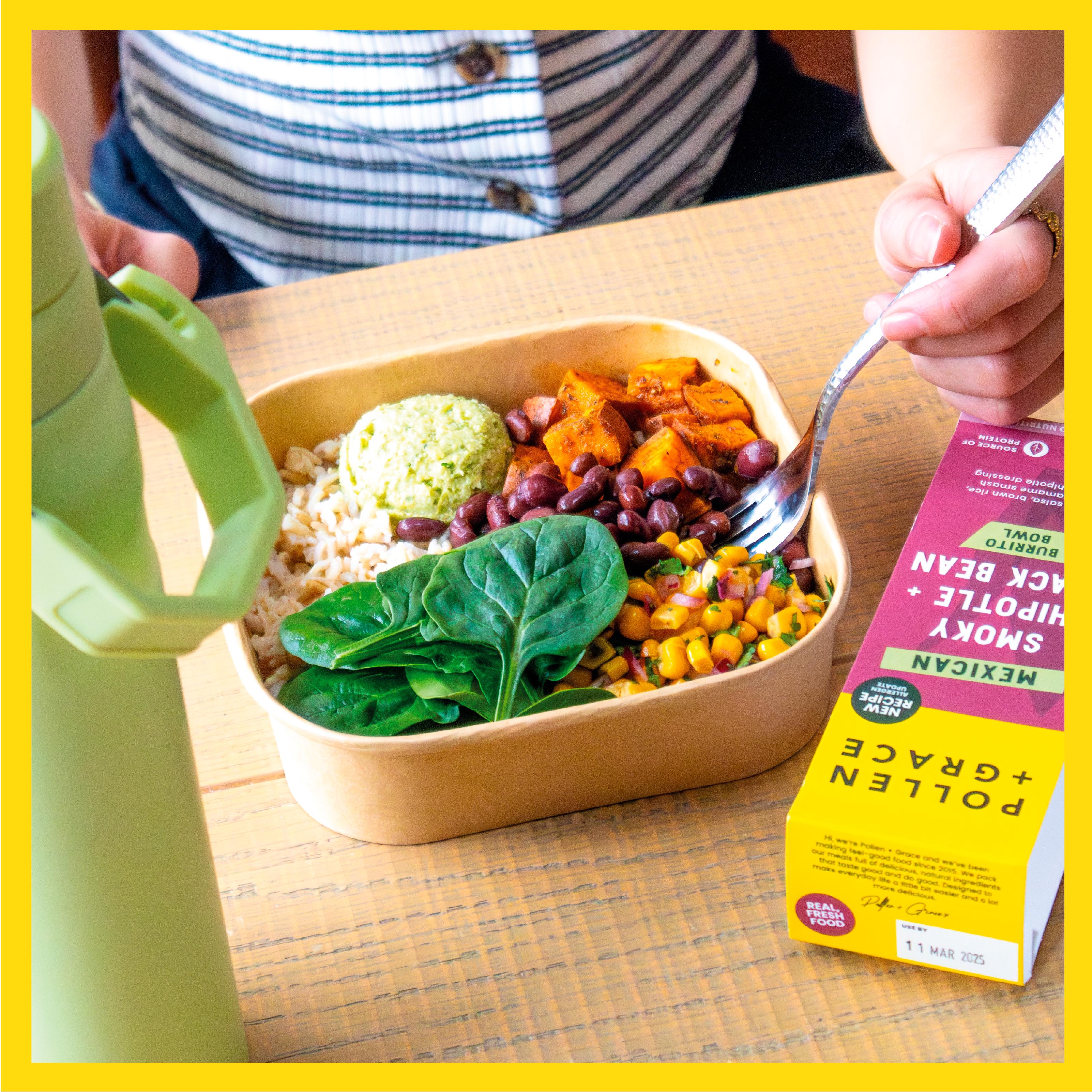 Pollen + Grace Mexican Smoky Chipotle & Black Bean Burrito Bowl 275g thumbnail 6