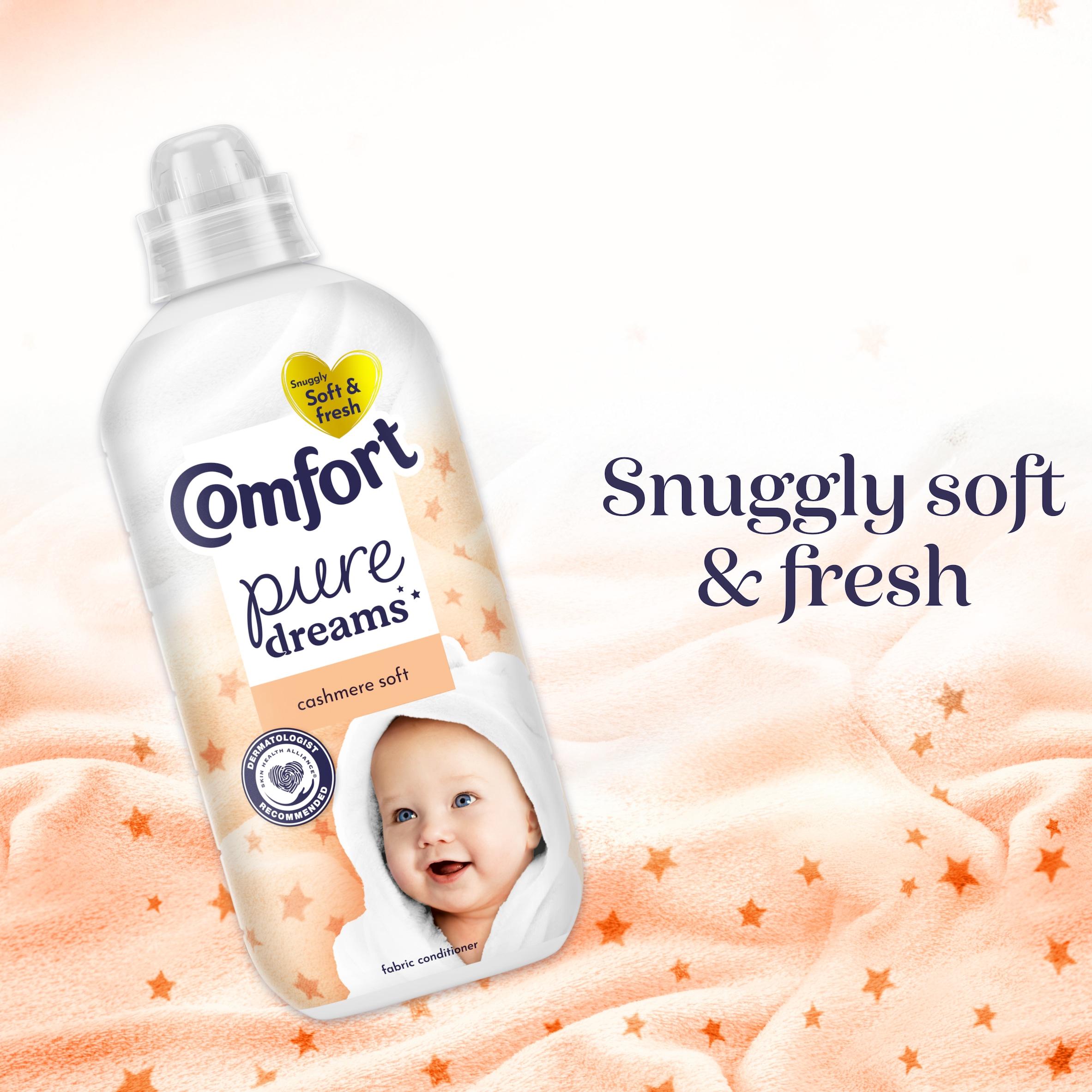 Comfort Fabric Conditioner Pure Dreams Cashmere Soft 30 Washes 900ml thumbnail 2