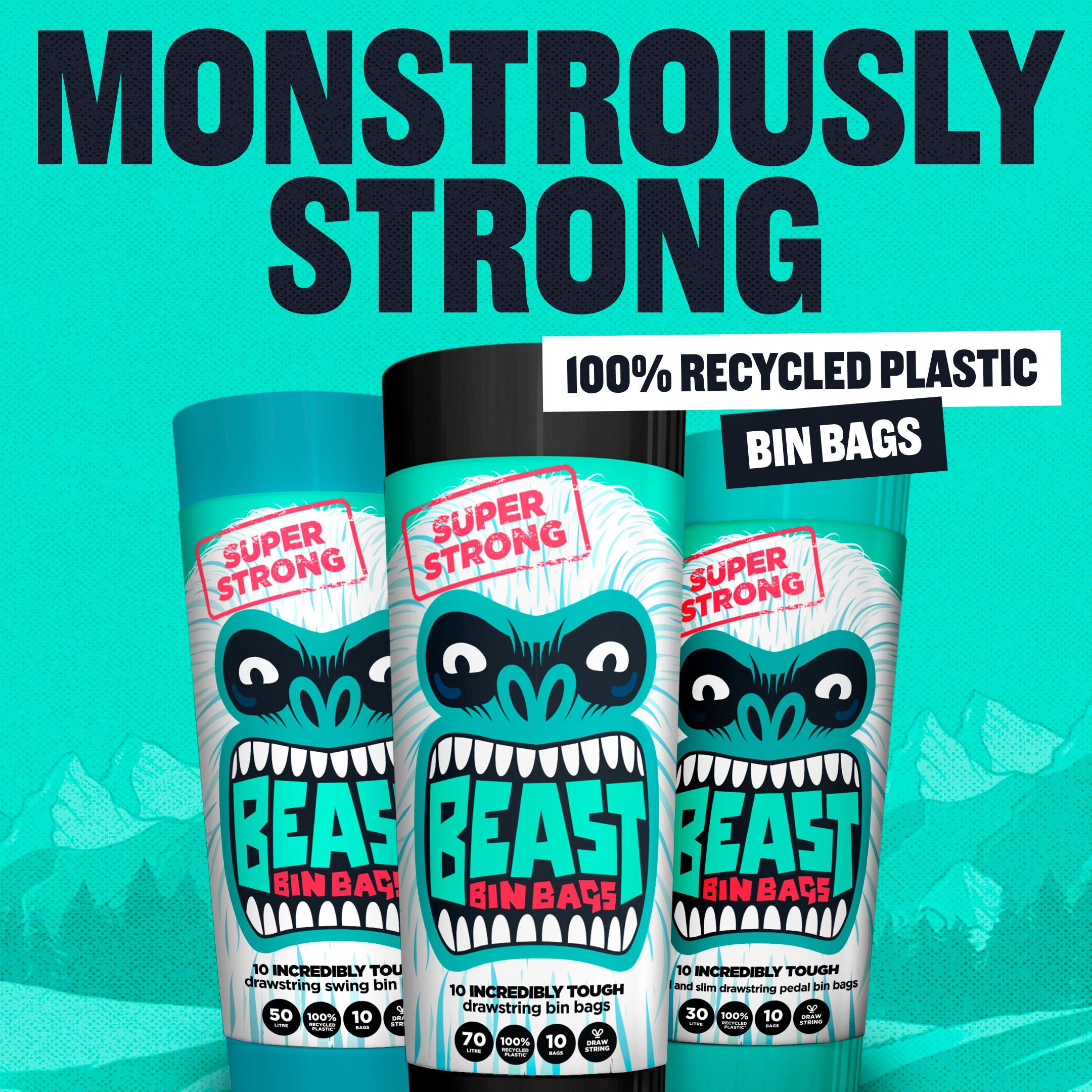 Beast Incredibly Tough Pedal Bin Bags x15 thumbnail 2