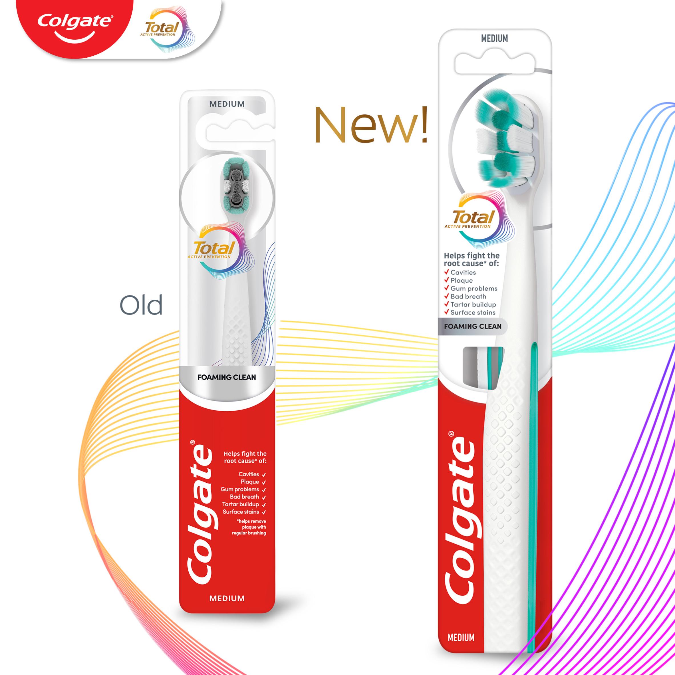Colgate Total Foaming Clean Soft Manual Toothbrush thumbnail 4