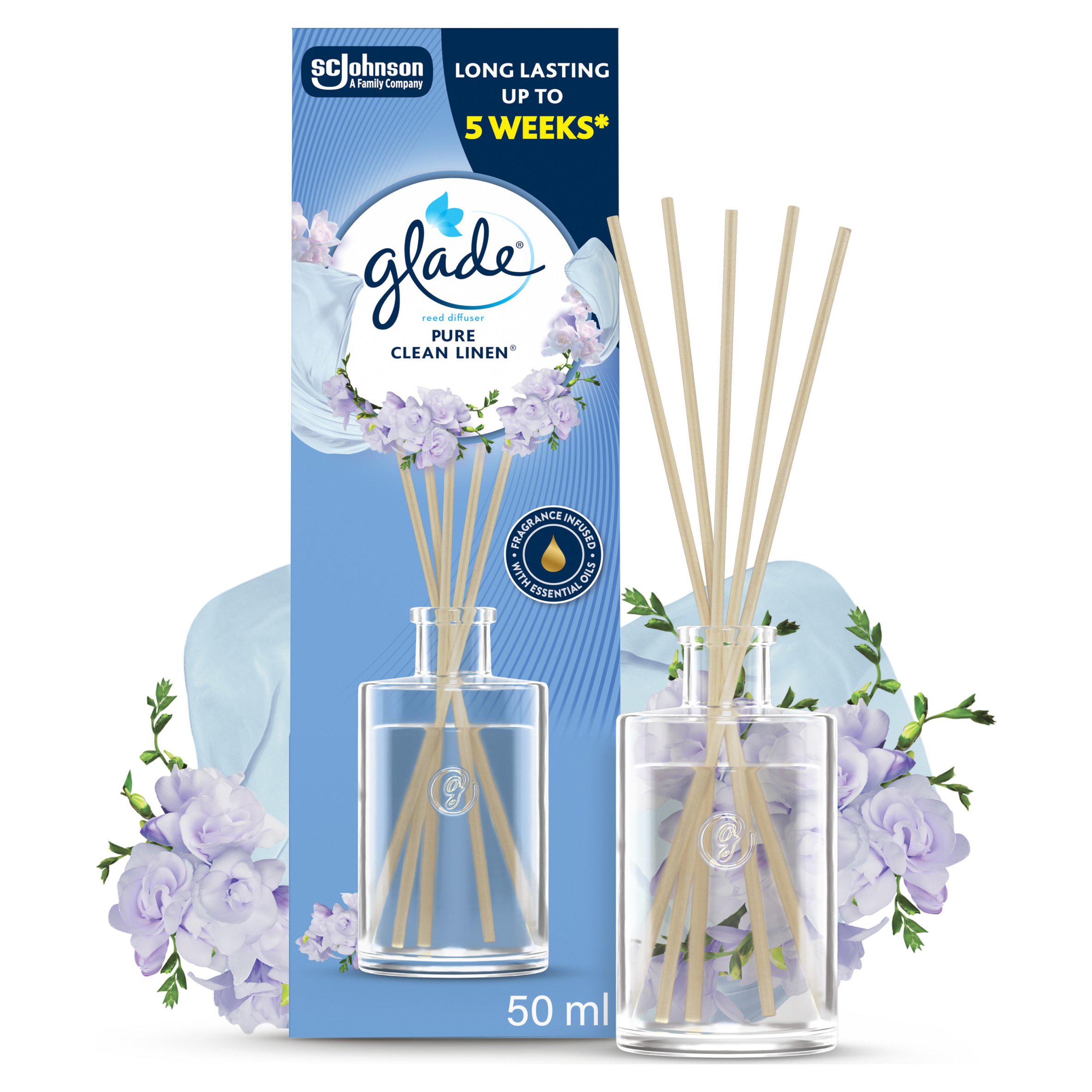 Glade Clean Linen Reed Diffuser 50ml