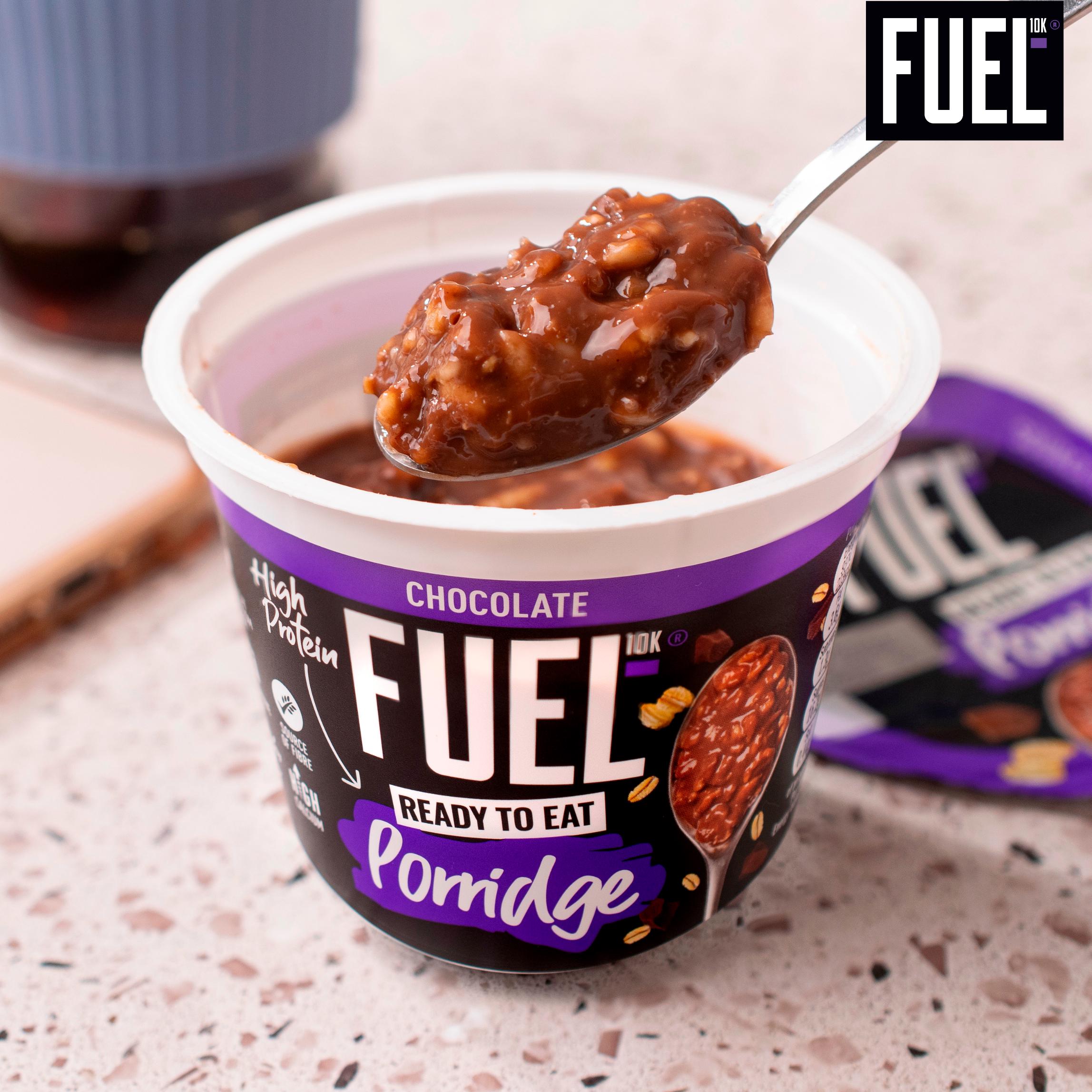 FUEL10K Ready to Eat Protein Porridge Oat Cereal Pot Chocolate 210g thumbnail 3