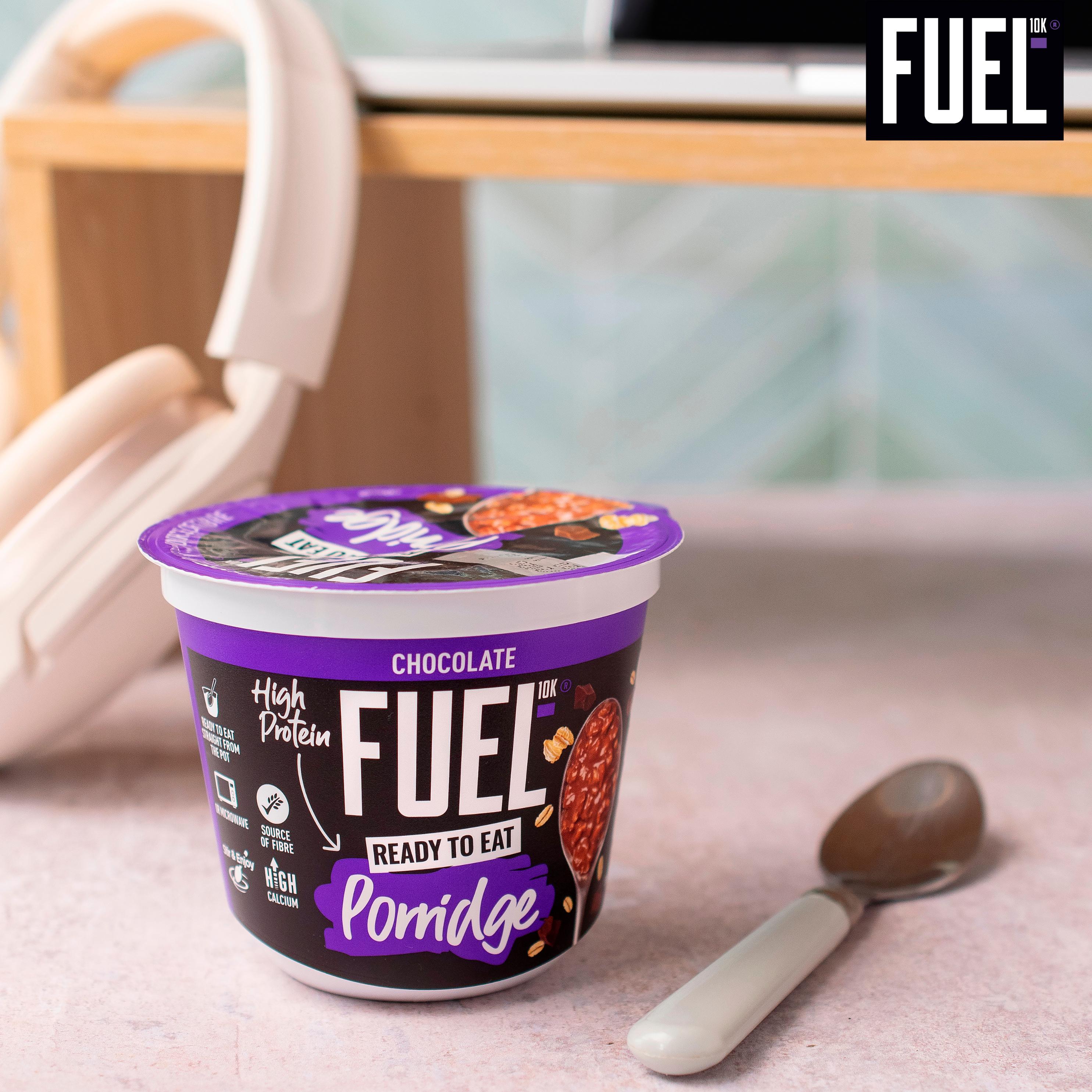 FUEL10K Ready to Eat Protein Porridge Oat Cereal Pot Chocolate 210g thumbnail 4