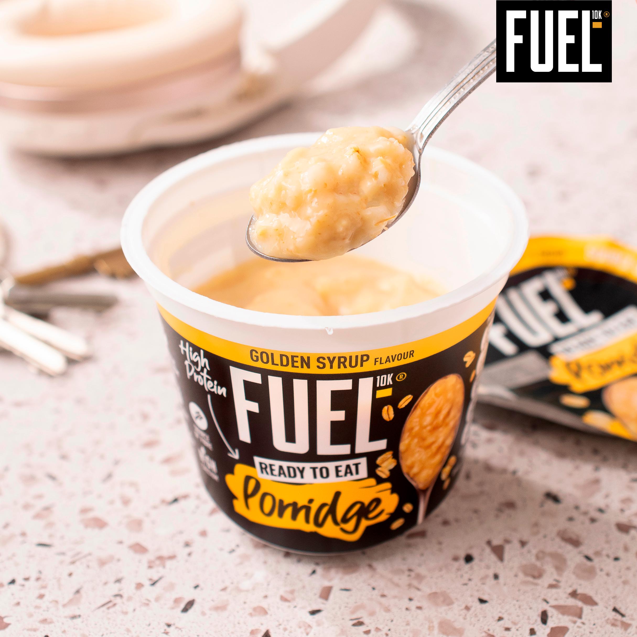FUEL10K Ready to Eat Protein Porridge Oat Cereal Pot Golden Syrup 210g thumbnail 3
