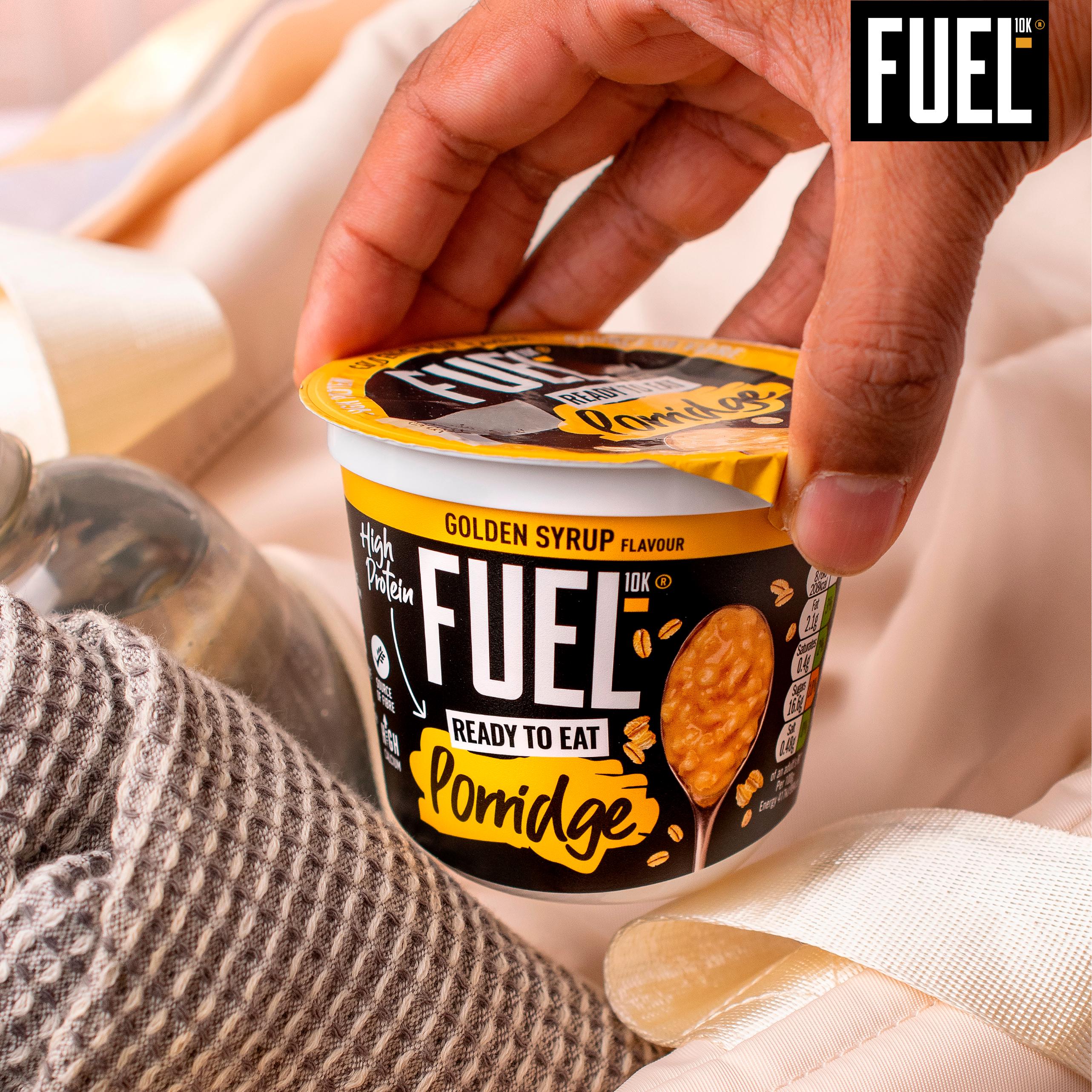 FUEL10K Ready to Eat Protein Porridge Oat Cereal Pot Golden Syrup 210g thumbnail 4