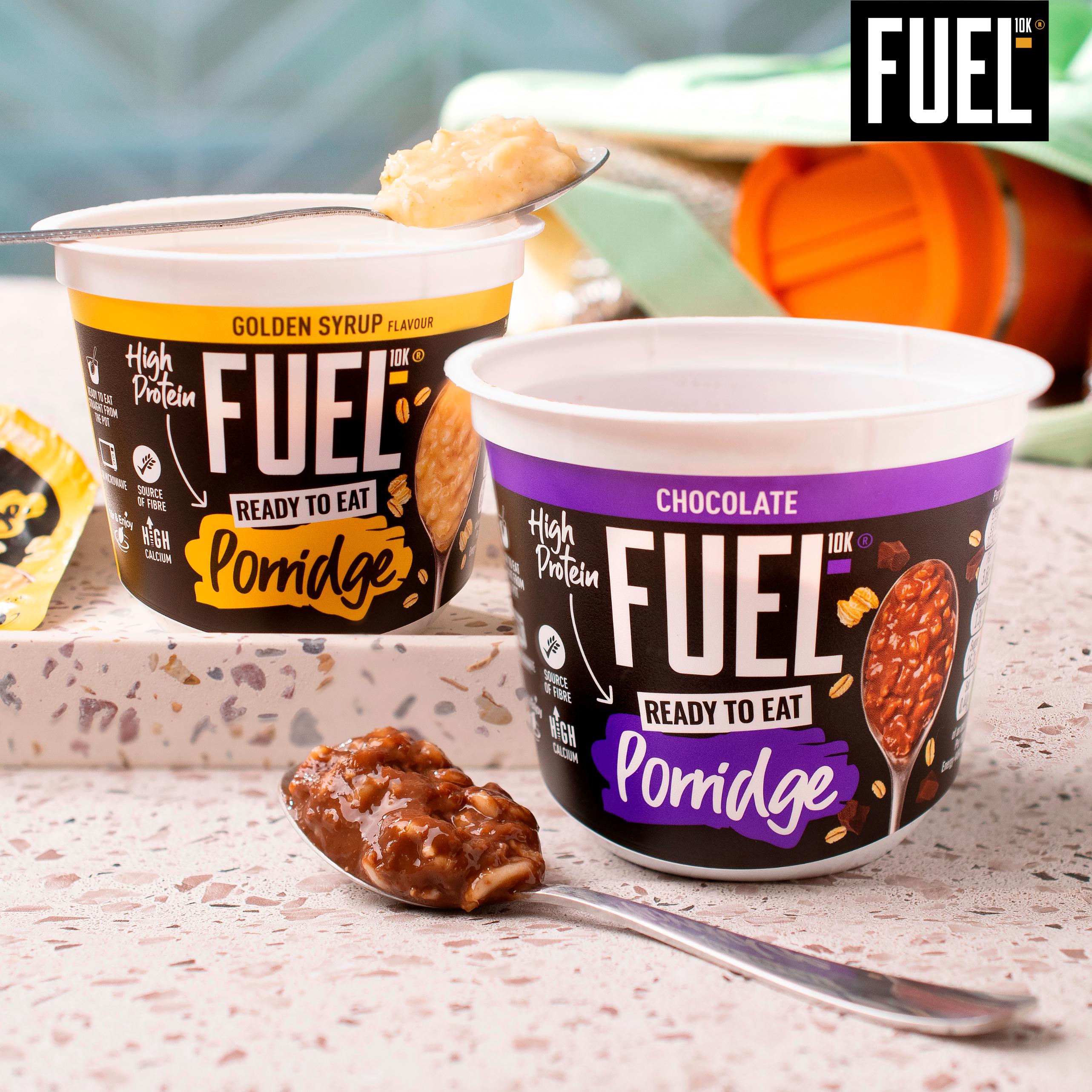FUEL10K Ready to Eat Protein Porridge Oat Cereal Pot Golden Syrup 210g thumbnail 5
