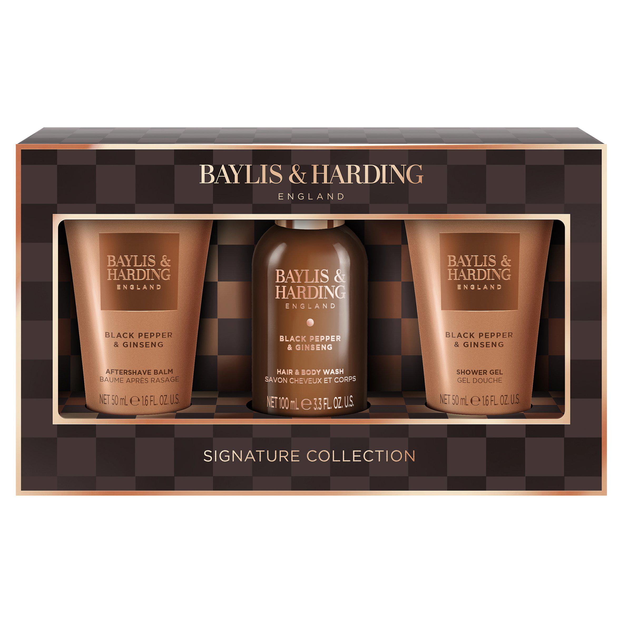 Baylis & Harding Black Pepper & Ginseng Men's Luxury Mini Trio Gift Set