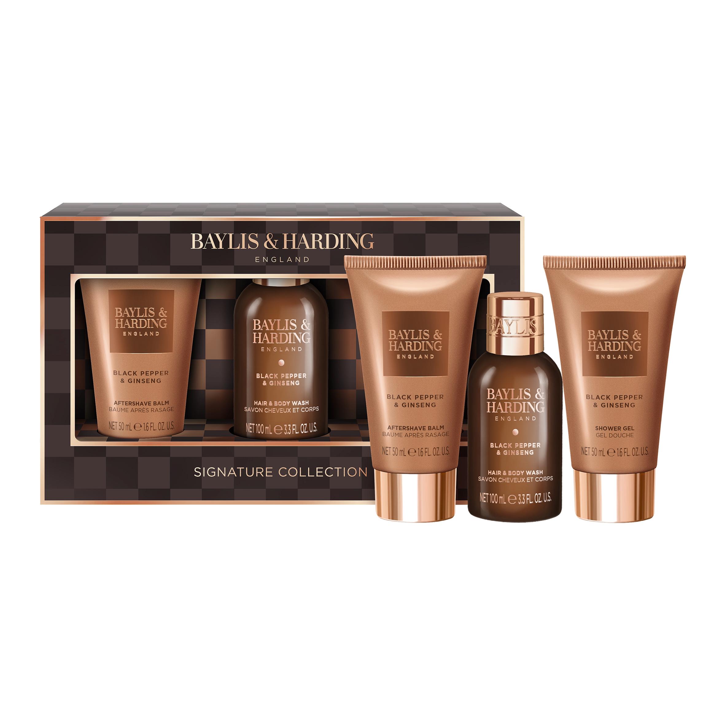 Baylis & Harding Black Pepper & Ginseng Men's Luxury Mini Trio Gift Set thumbnail 2
