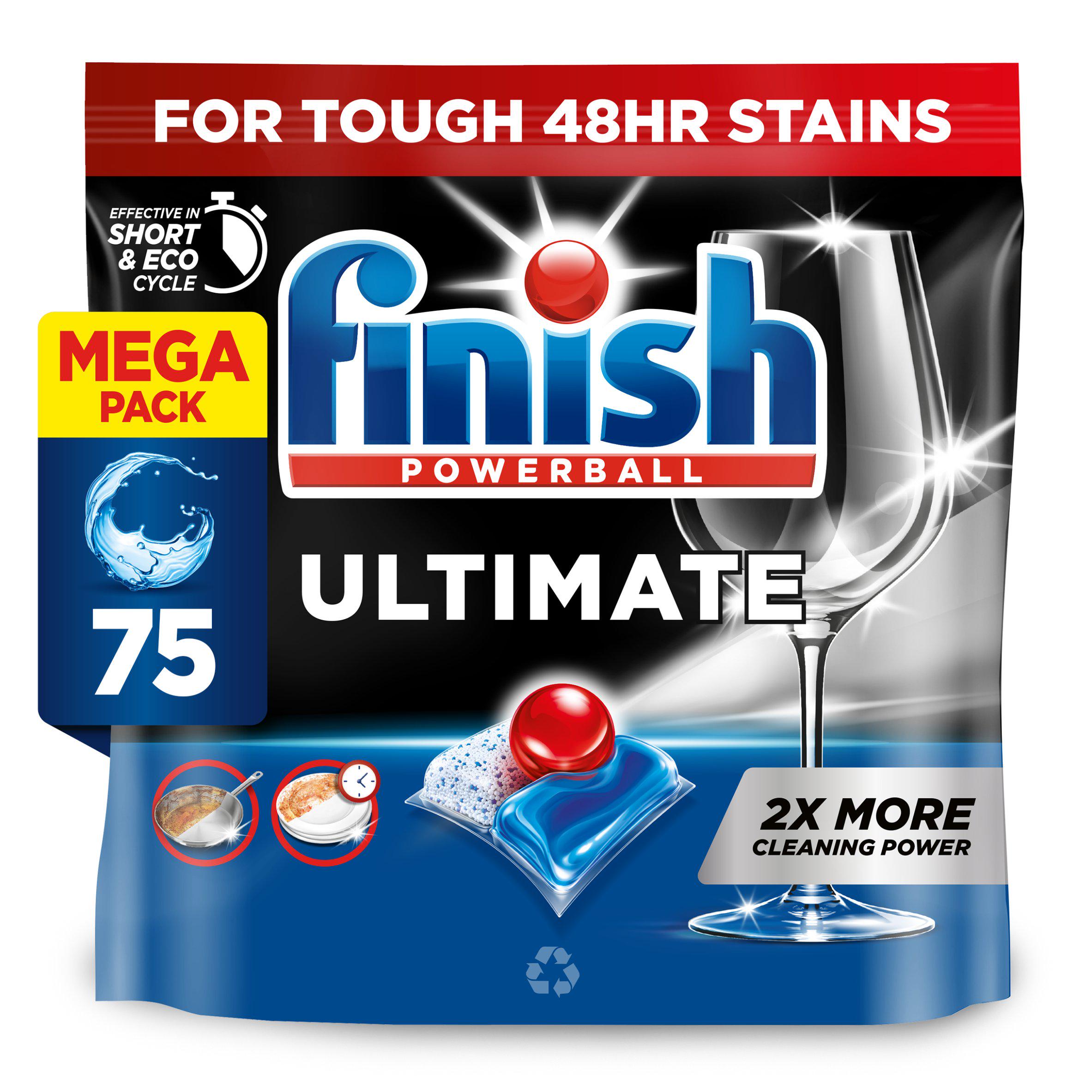 Finish Ultimate All In One Deep Clean & Shine 75 Dishwasher Tablets 967.5g