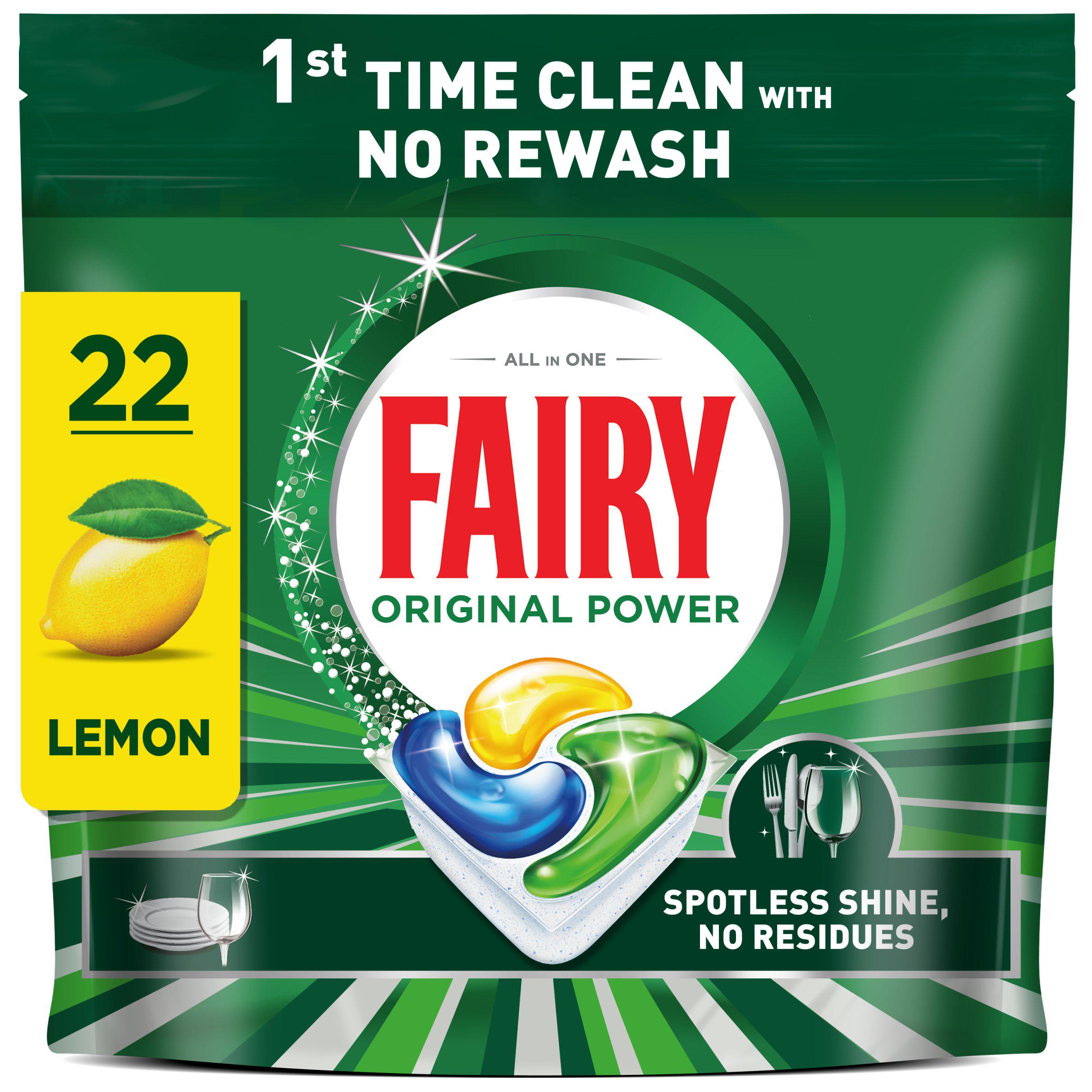 Fairy 22 Original All in One Dishwasher Tablets