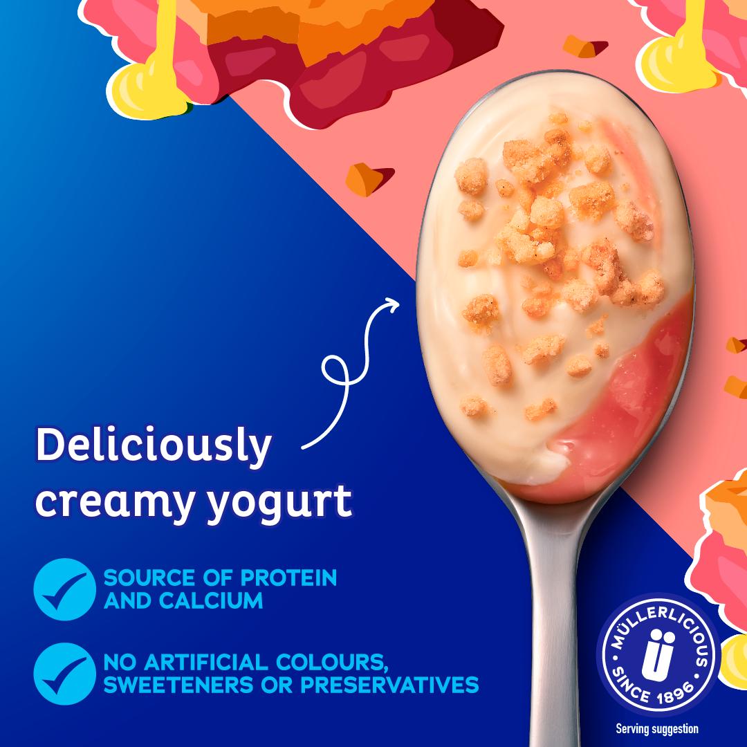 Müller Corner Originals Rhubarb Crumble Yogurt thumbnail 4