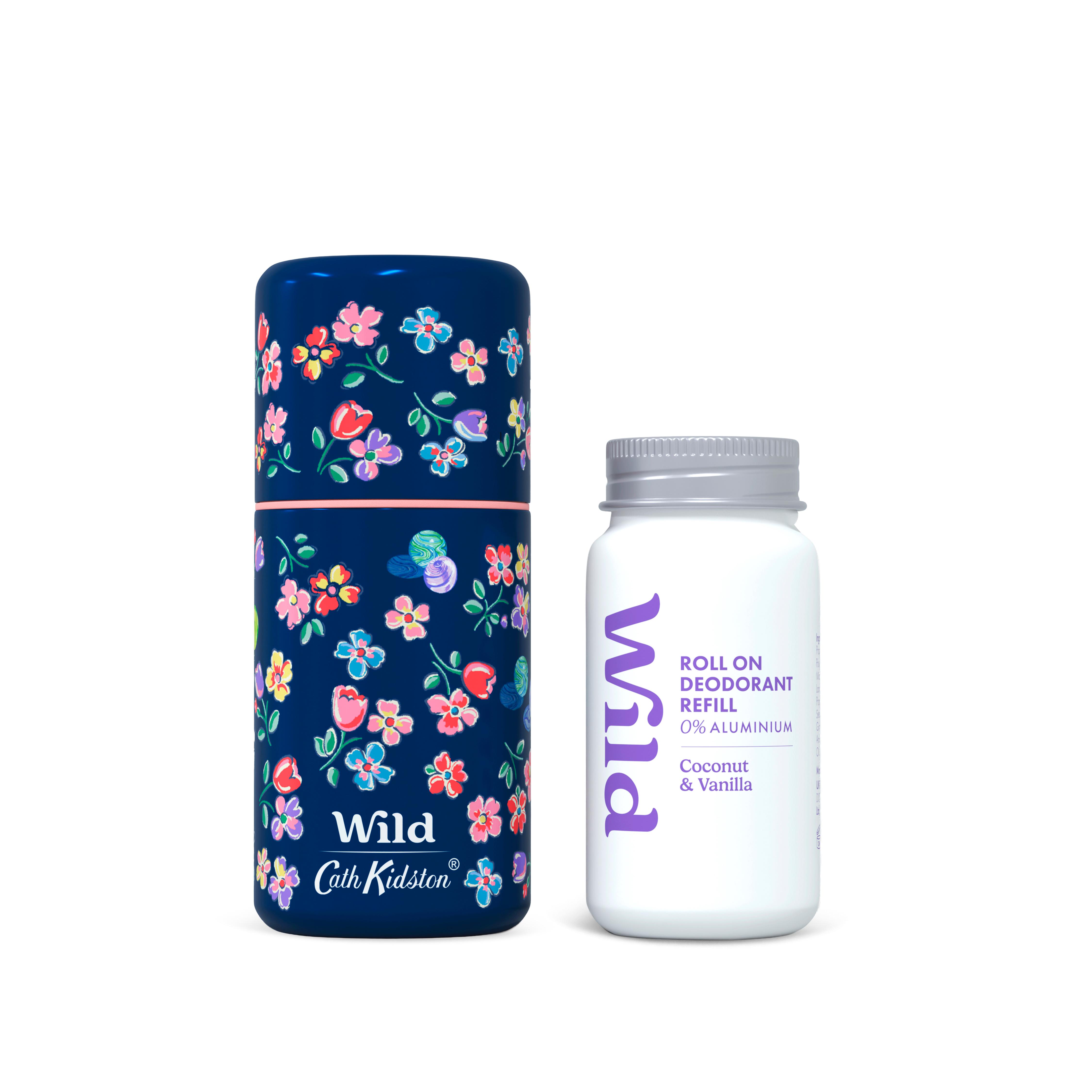 Wild Cath Kidston Refillable Roll on Deodorant Coconut & Vanilla 50ml thumbnail 3
