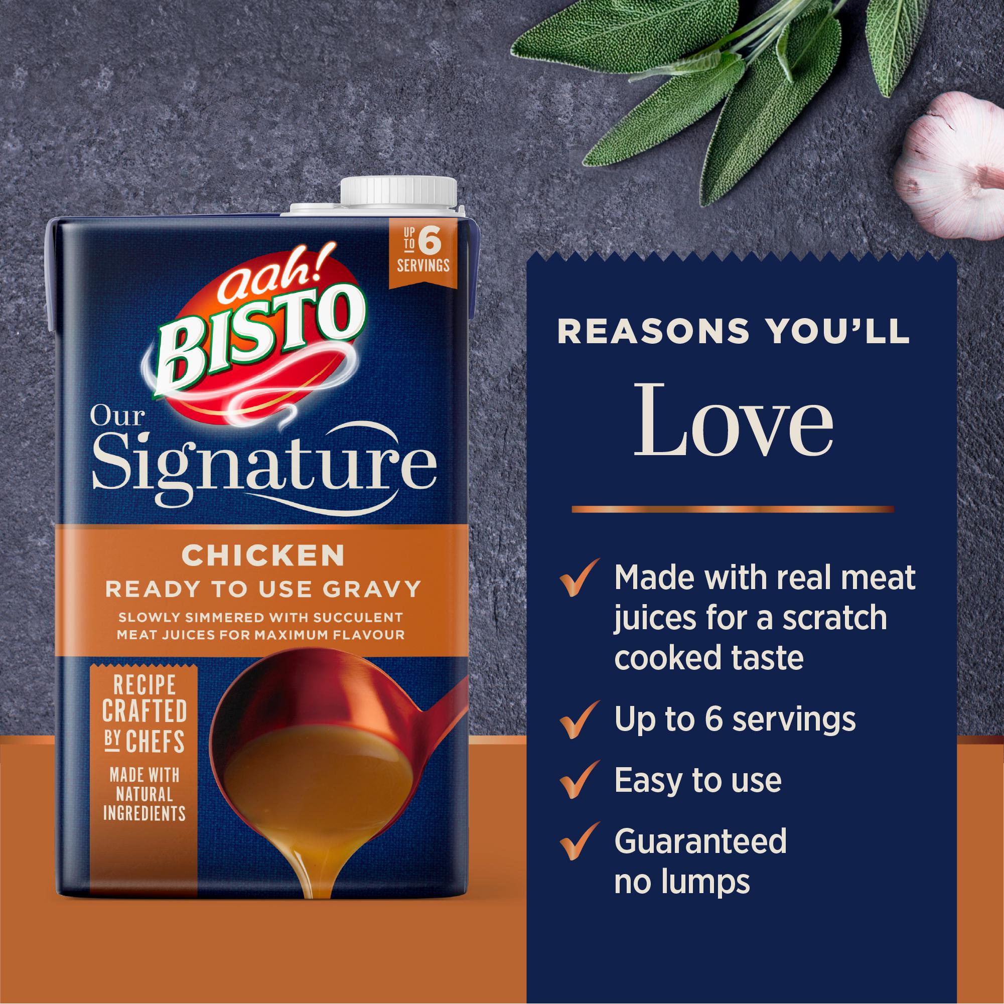 Bisto Signature Chicken Ready to Use Gravy 500ml thumbnail 2