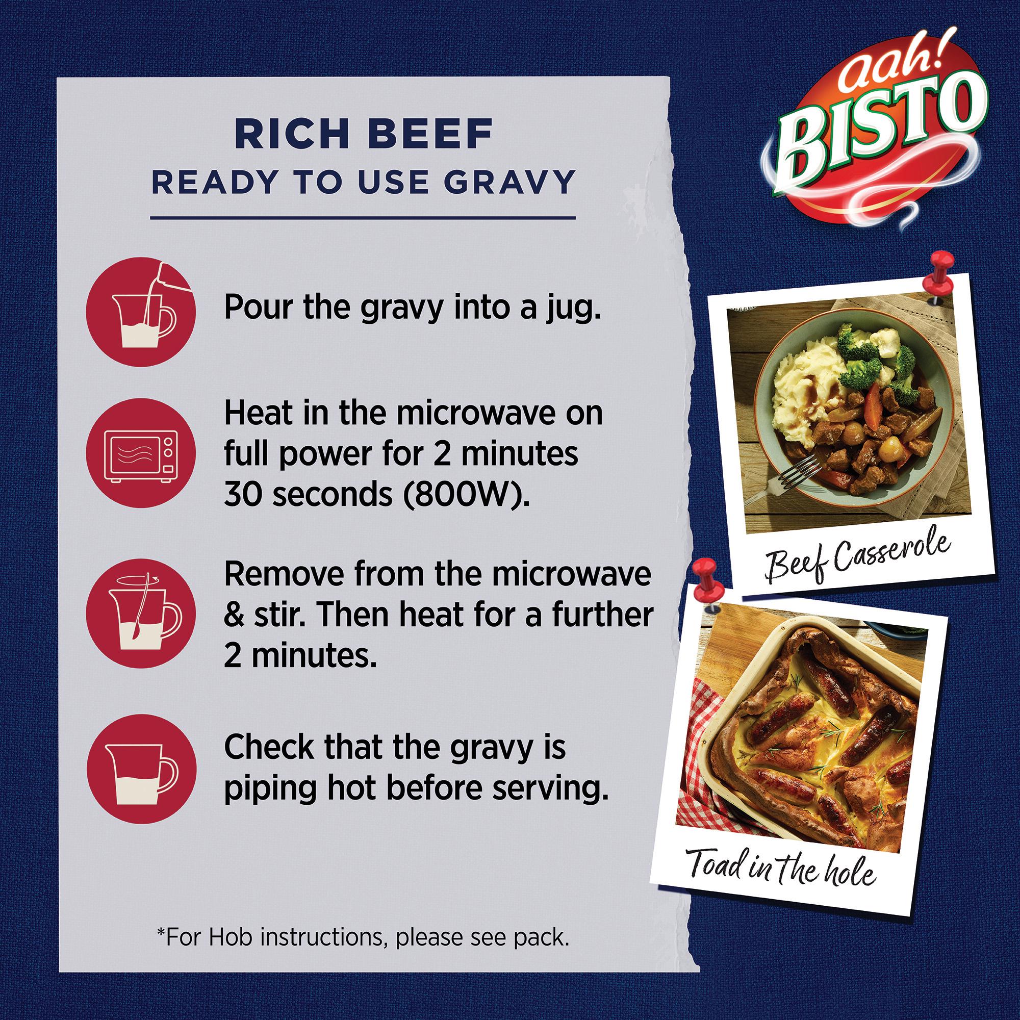 Bisto Signature Rich Beef Ready to Use Gravy 500ml thumbnail 4