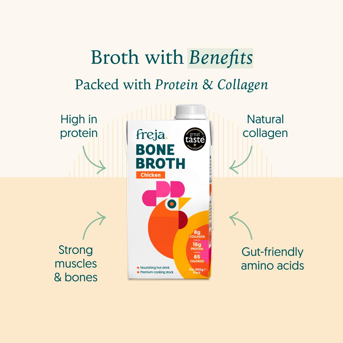 Freja Chicken Bone Broth 500ml thumbnail 5