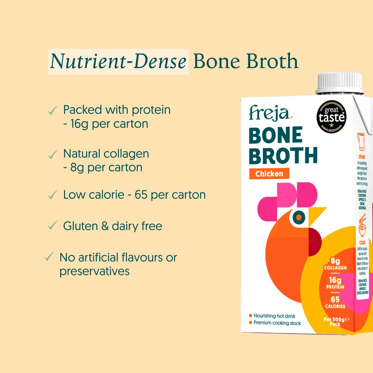 Freja Chicken Bone Broth 500ml thumbnail 6