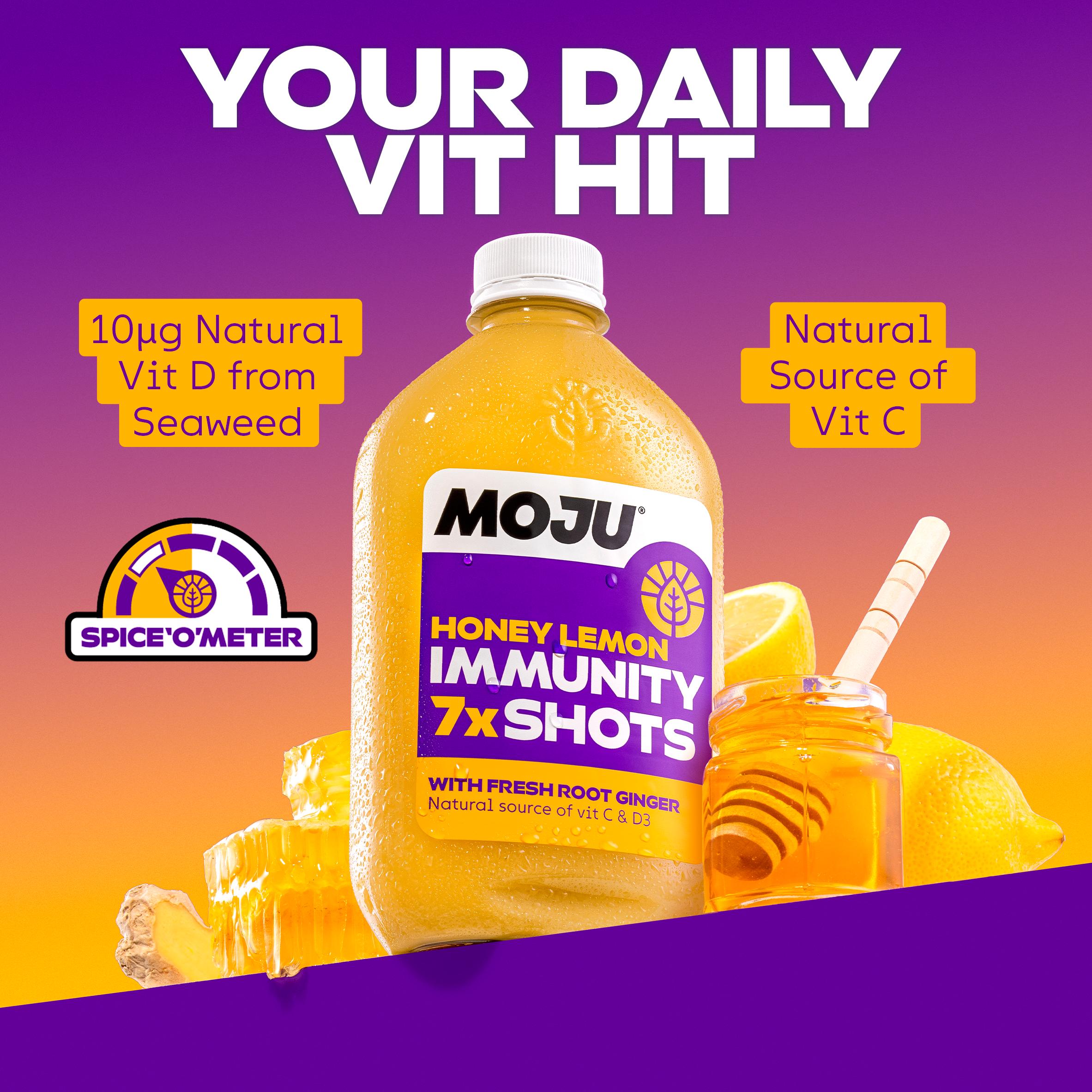 MOJU Honey Lemon Dosing Bottle Shots x7 420ml thumbnail 3