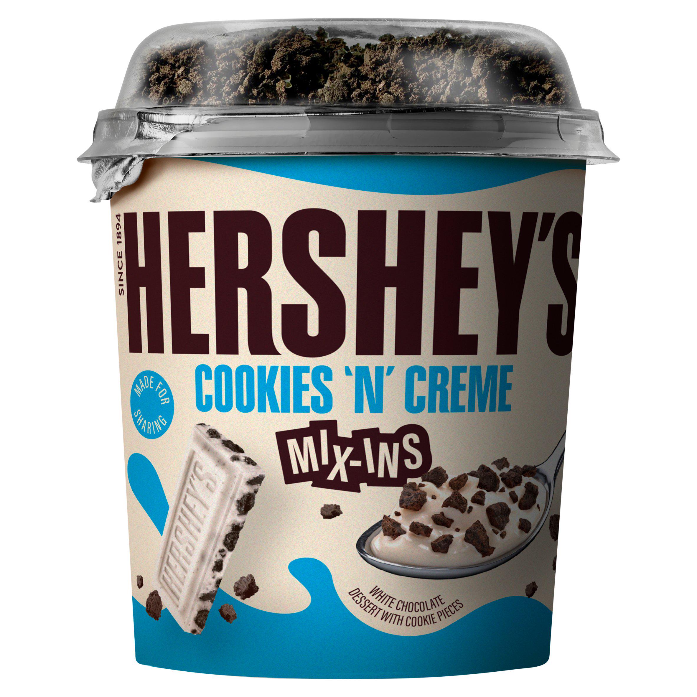 Hershey's 330g Cookies N Creme Mix Ins White Chocolate Dessert with Cookie Pieces